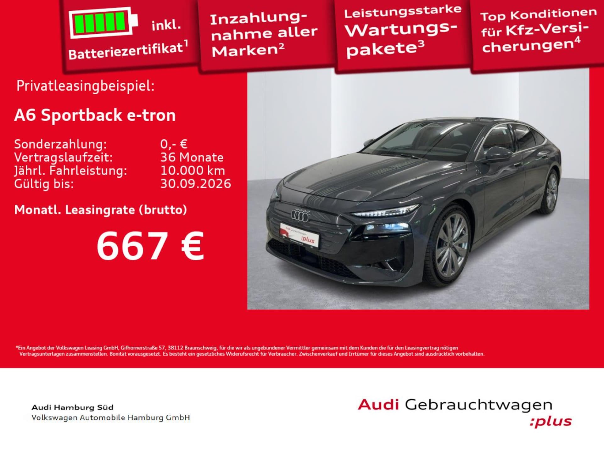 Audi A6 Sportback e-tron