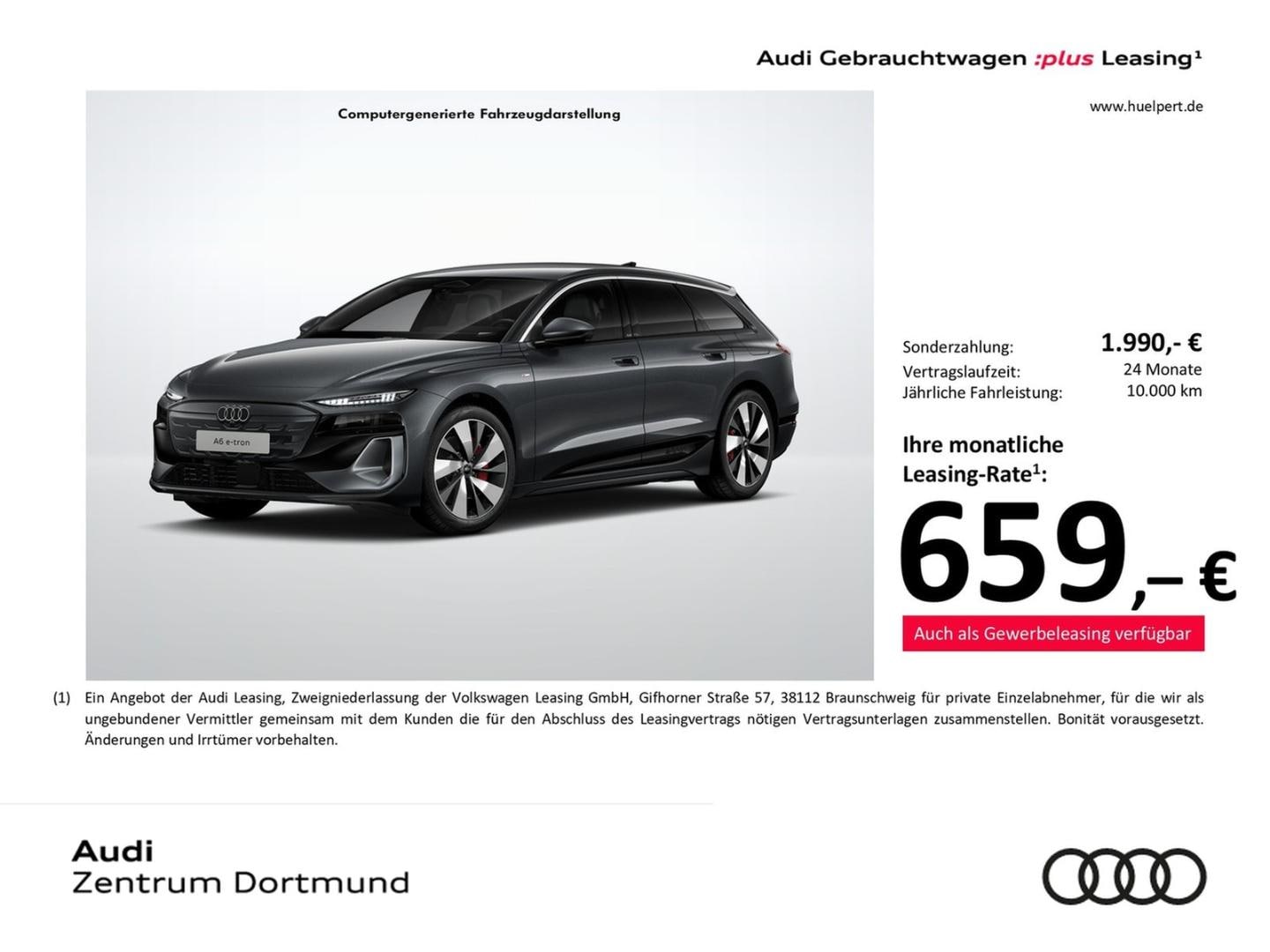 Bild über Audi A6 Avant e-tron e-tron quattro - für weitere Informationen kontaktieren Sie den Audi Partner