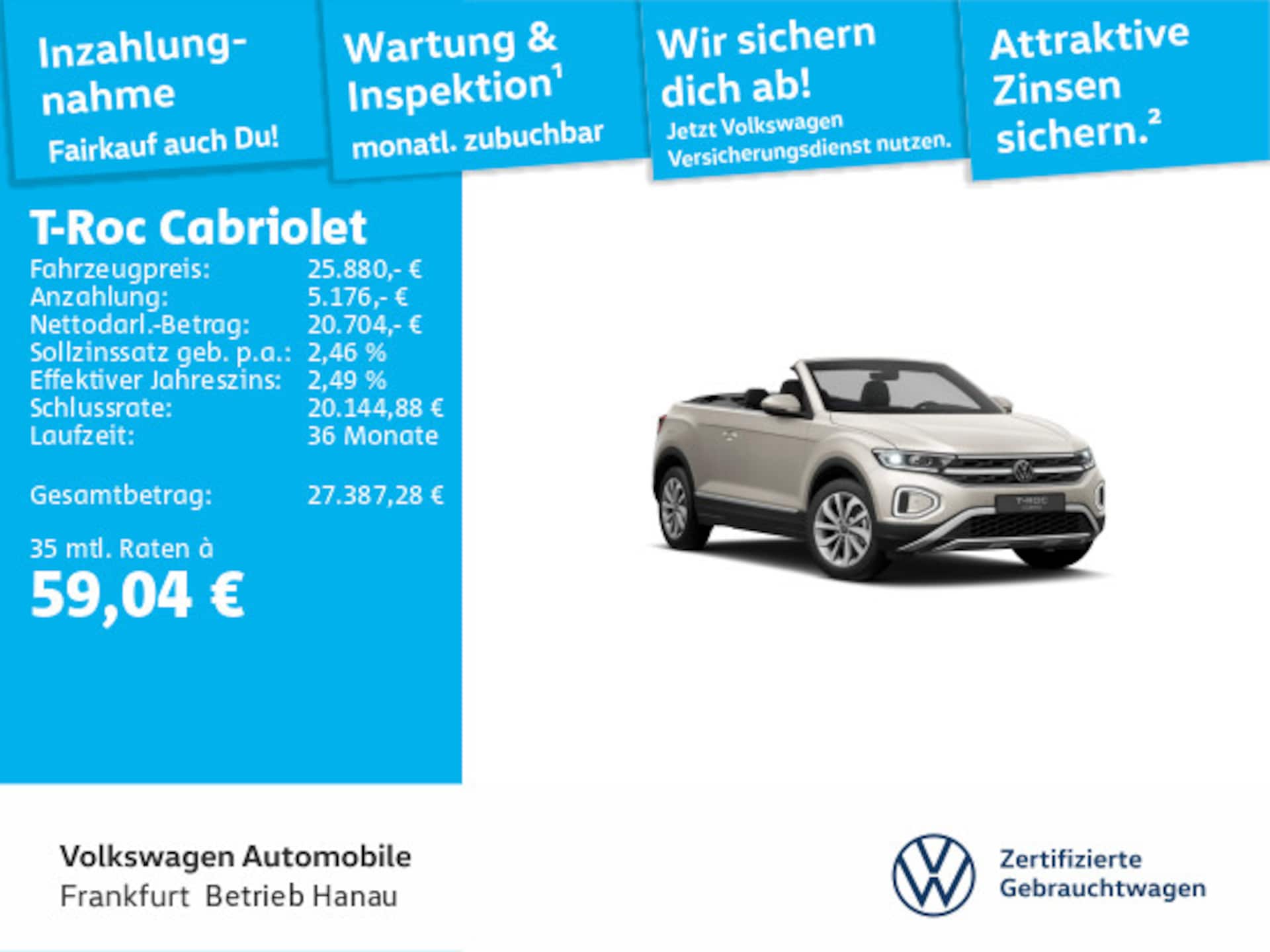 Volkswagen T-Roc Cabriolet Style