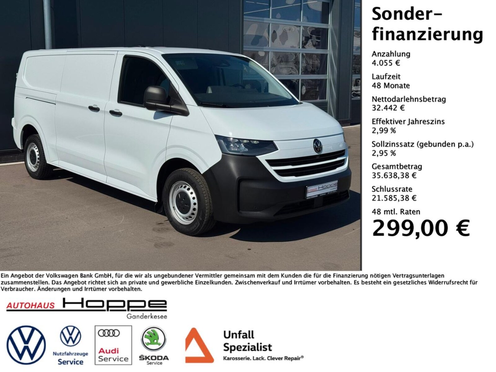 Volkswagen Transporter Kasten langer Radstand