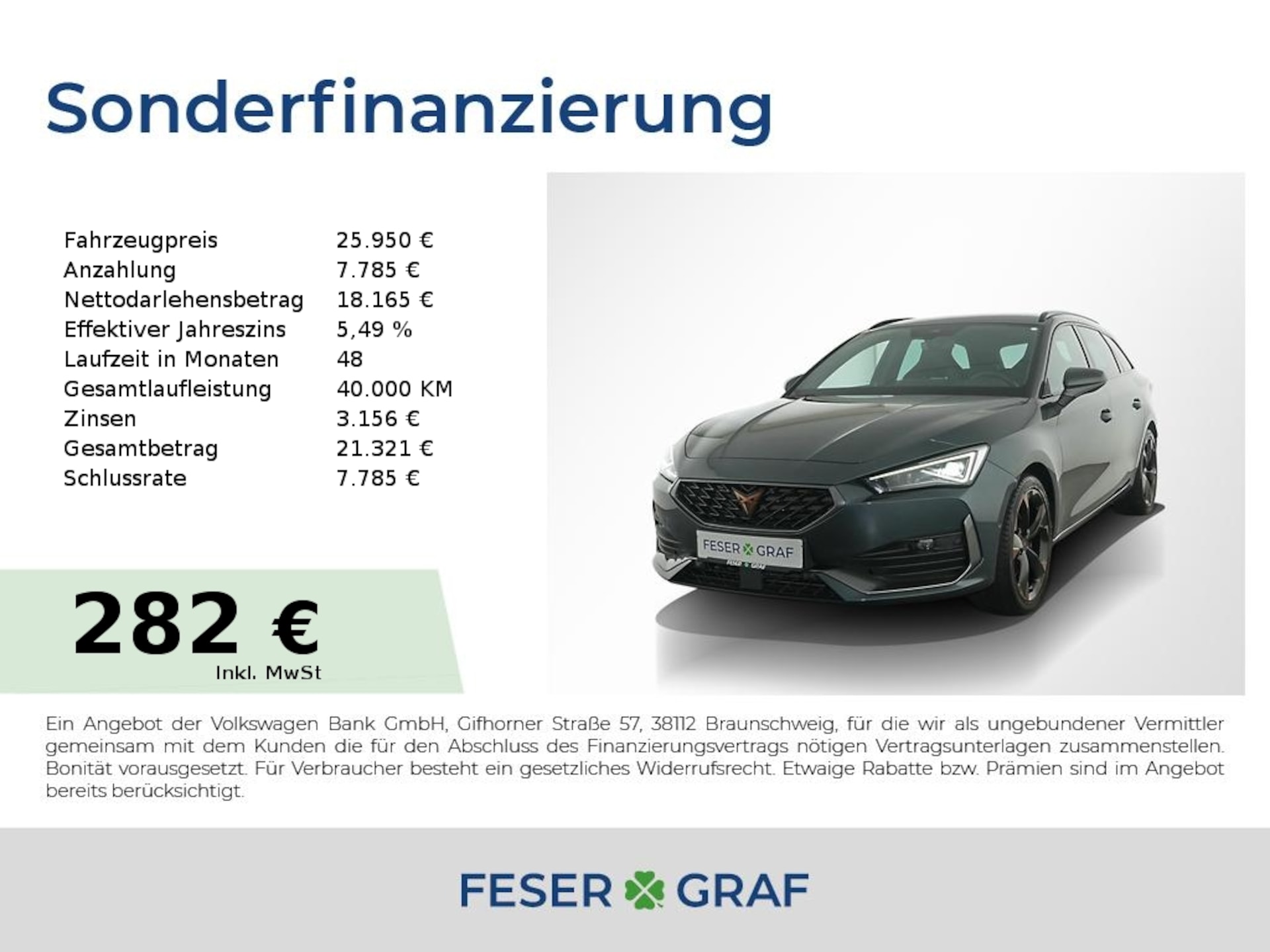 Cupra Leon Sportstourer 2023 — Leon Sportstourer 1.5 eTSI DSG LED/RearView/ACC