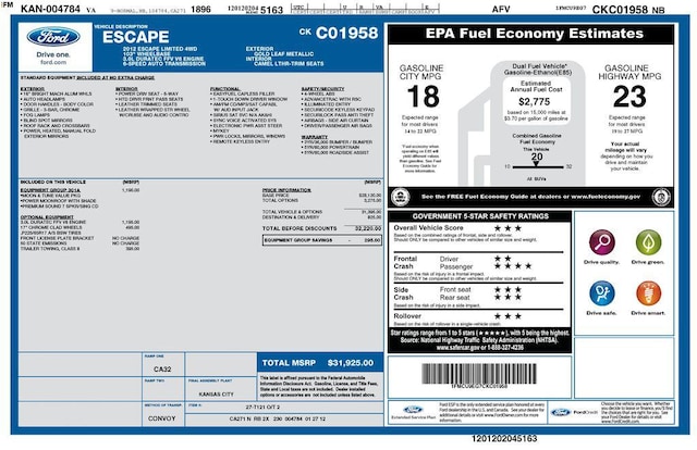 Photo of 2012 Ford Escape 
