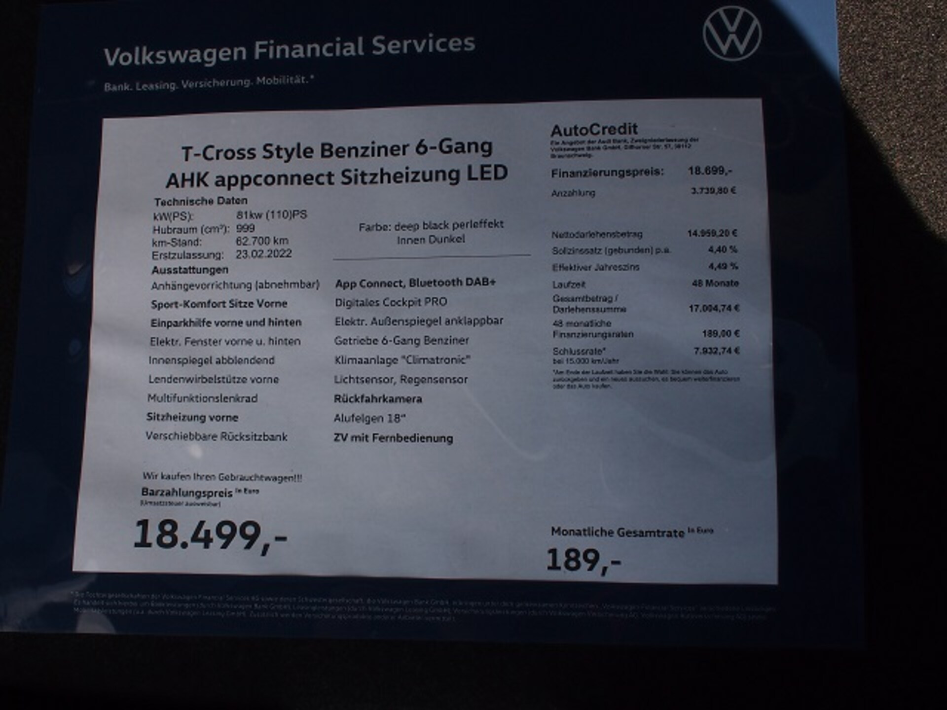 Volkswagen T-Cross Style