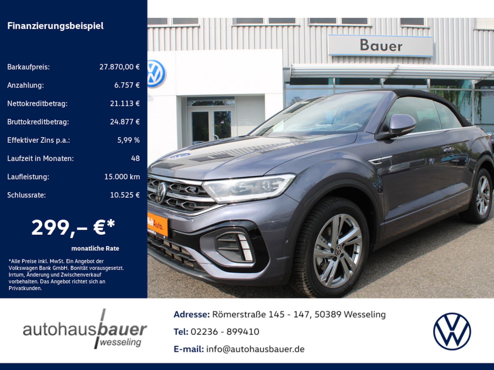 Volkswagen T-Roc Cabriolet R-Line