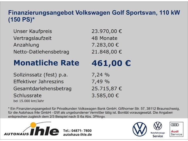 Volkswagen Golf Sportsvan