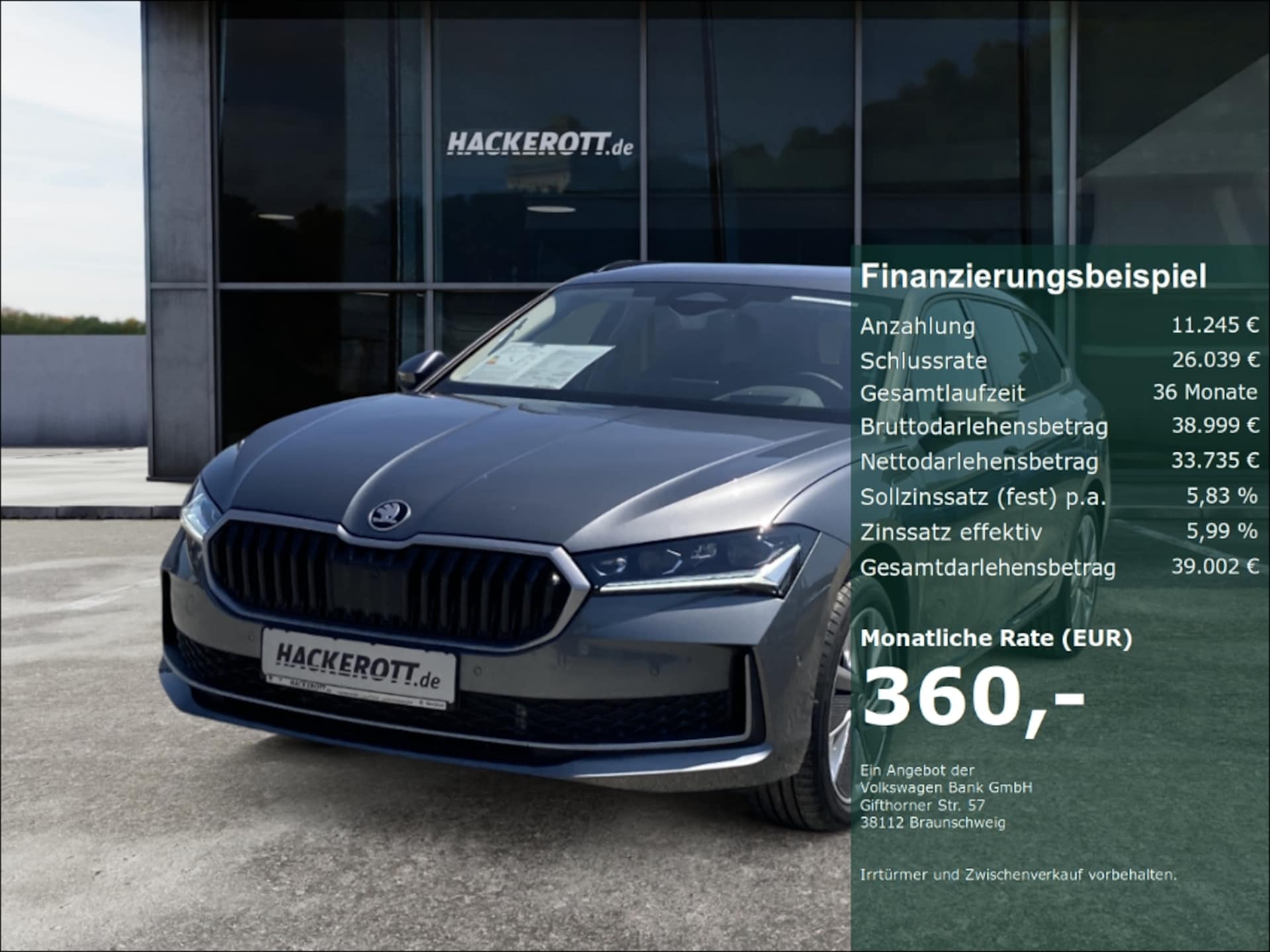 Skoda Superb Combi Selection