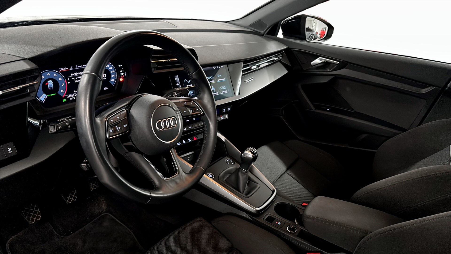 Bild som visar&nbsp;Audi A3 Sportback&nbsp;A3 Sportback 35 TFSI Proline advanced 150 hk 6-växlad - för mer information kontakta din Audi Partner