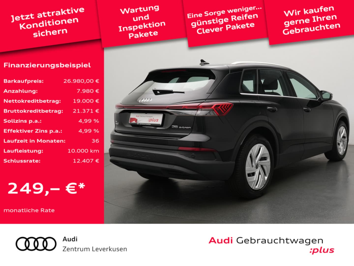 Bild über Audi Q4 e-tron 35 e-tron - für weitere Informationen kontaktieren Sie den Audi Partner