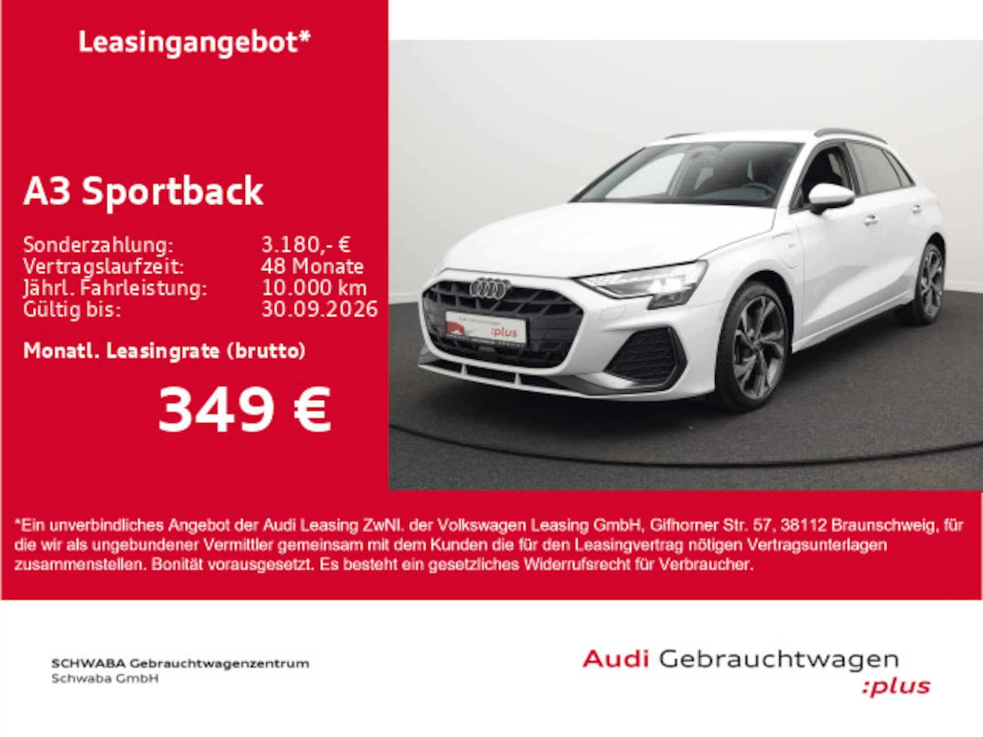 Audi A3 Sportback TFSI e S line