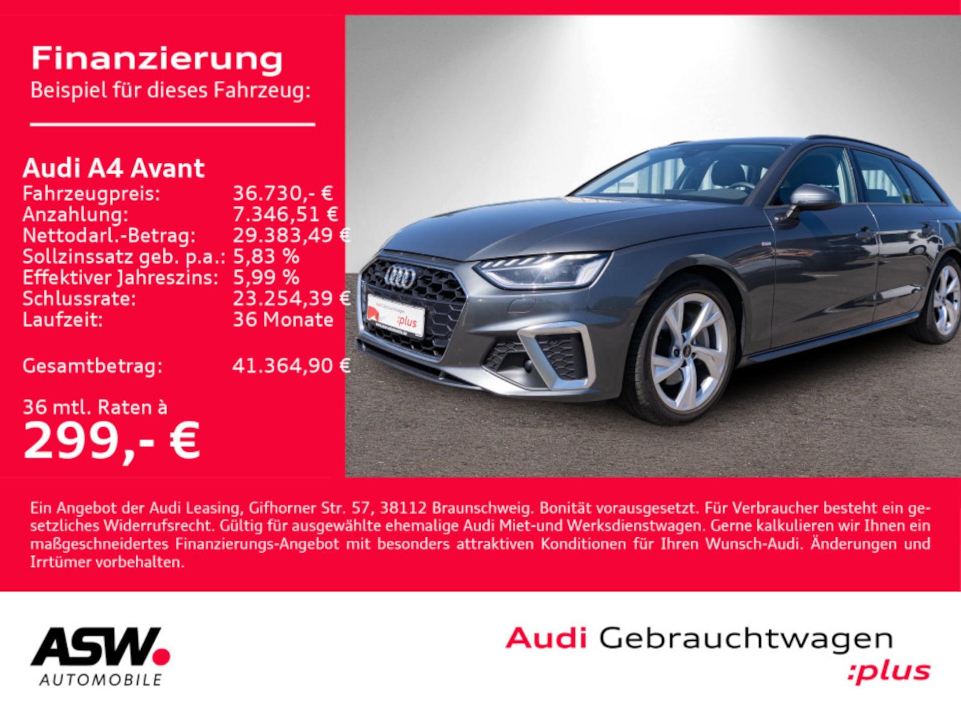 Audi A4 Avant S line