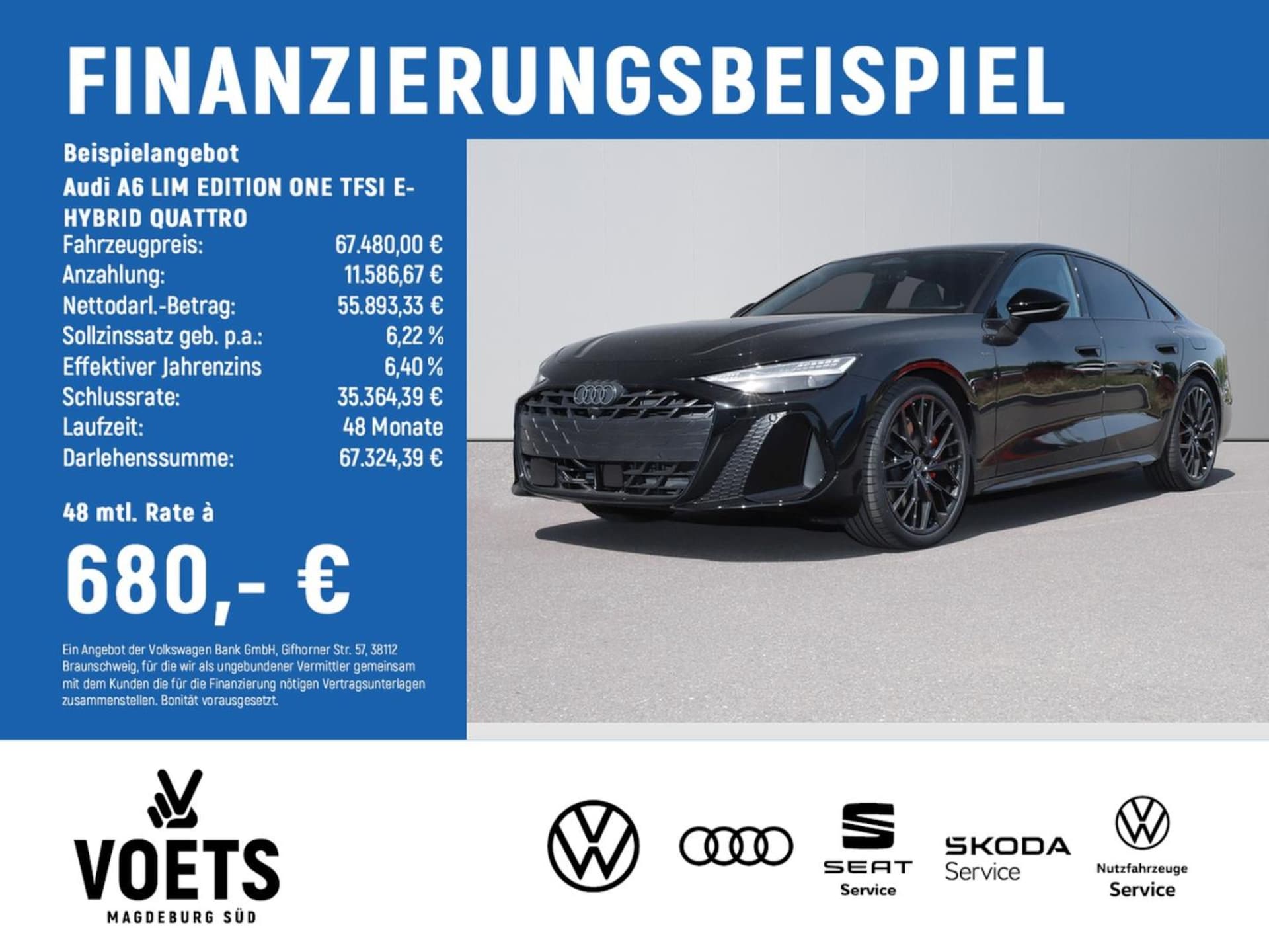 Audi A6 Limousine e-hybrid edition one