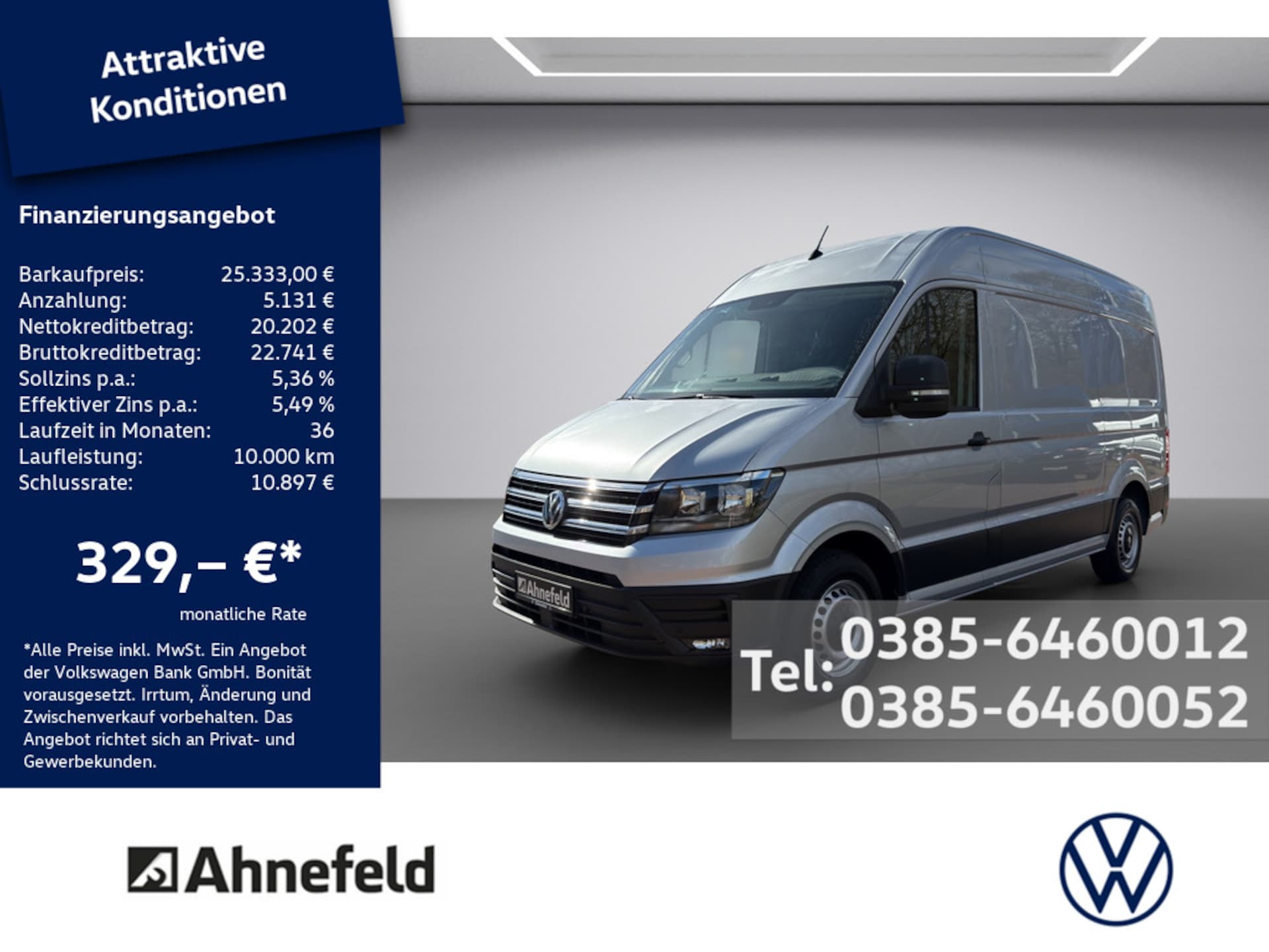 Volkswagen Crafter Kasten mittlerer Radstand