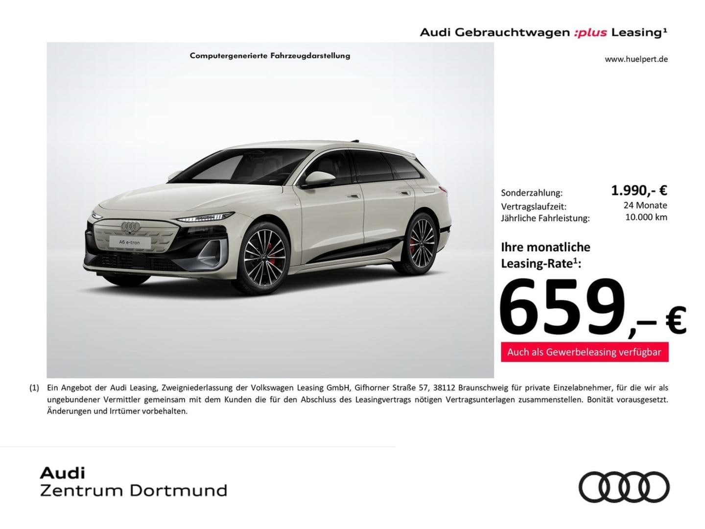 Bild über Audi A6 Avant e-tron e-tron quattro - für weitere Informationen kontaktieren Sie den Audi Partner
