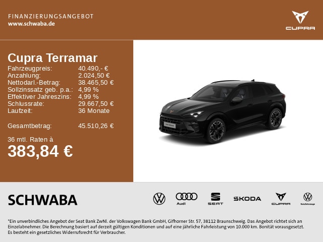 CUPRA Terramar VZ 2.0TSI 4Drive DSG *PANO*AHK*KAM*20"* (93955)