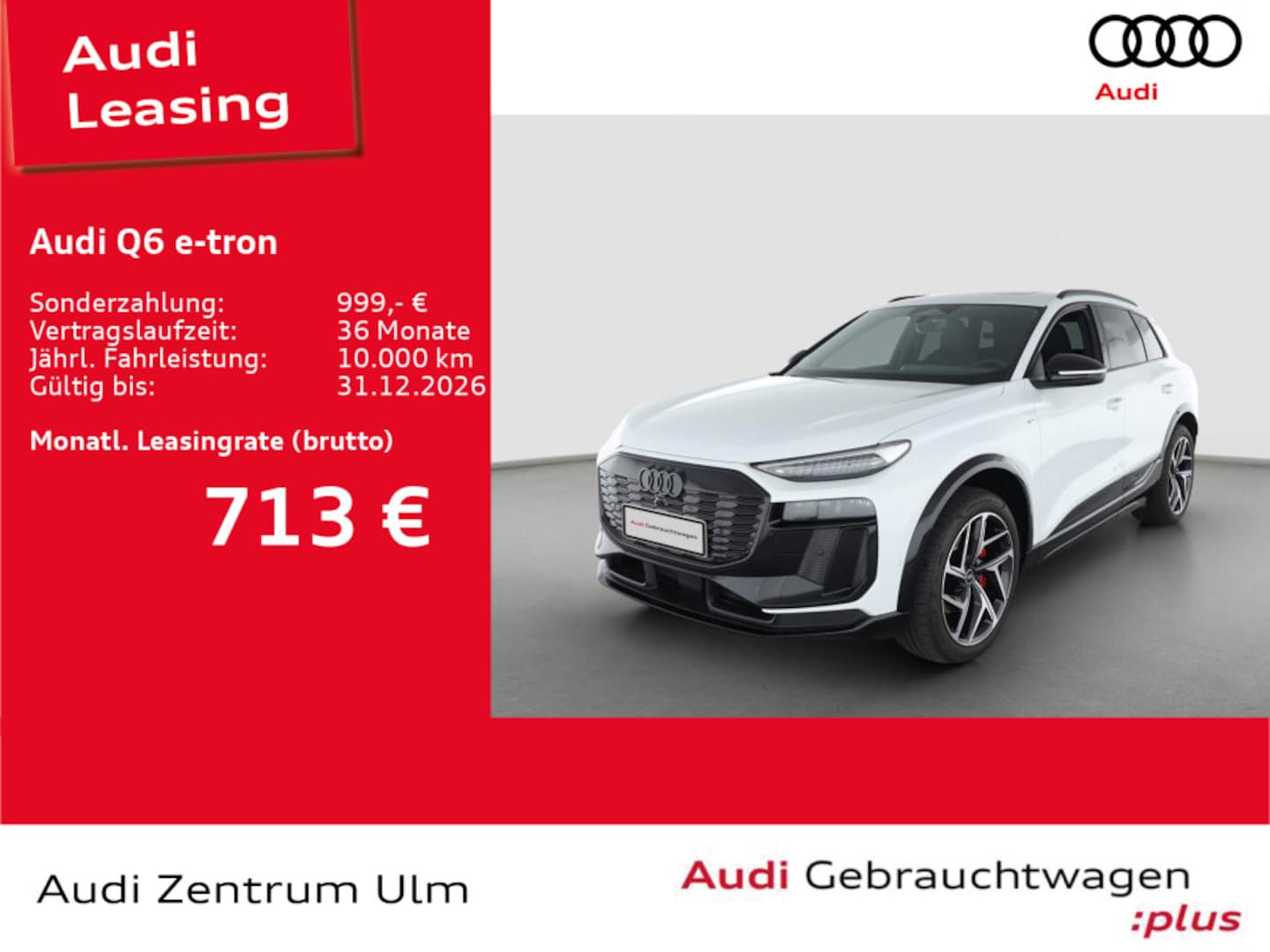 Bild über Audi Q6 SUV e-tron S line business e-tron performance 225 kW - für weitere Informationen kontaktieren Sie den Audi Partner