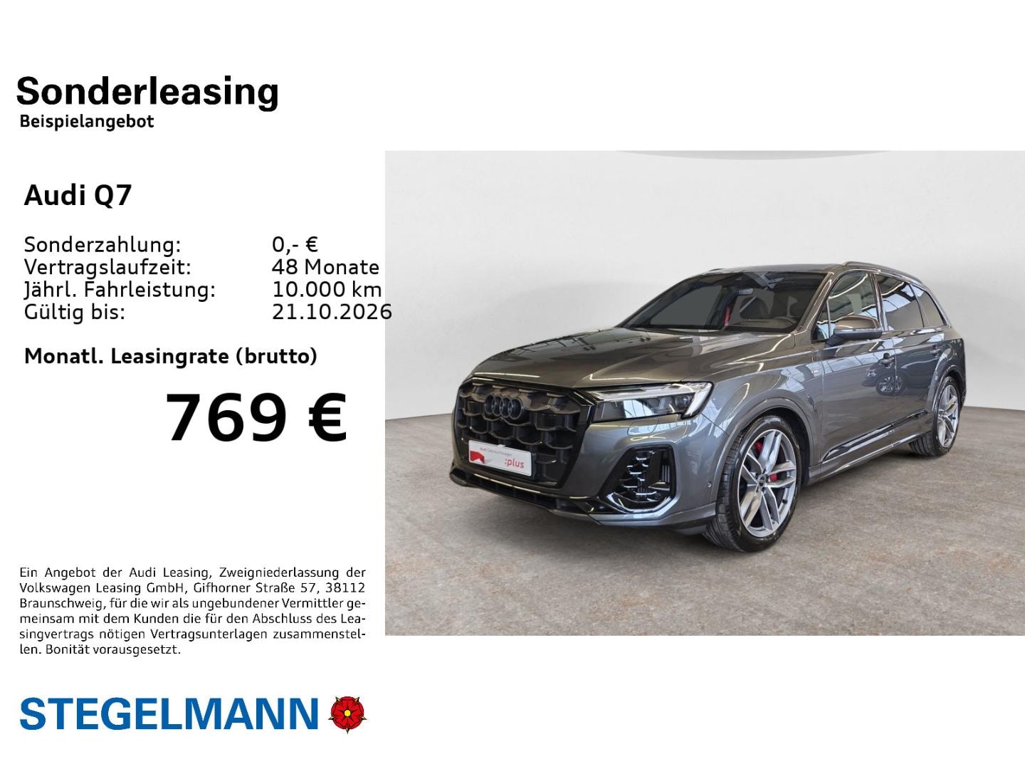 Bild über Audi Q7 SUV S line 55 TFSI quattro tiptronic - für weitere Informationen kontaktieren Sie den Audi Partner