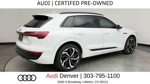 Certified 2024 Audi Q8 e-tron Prestige with VIN WA16AAGE6RB025009 for sale in Littleton, CO