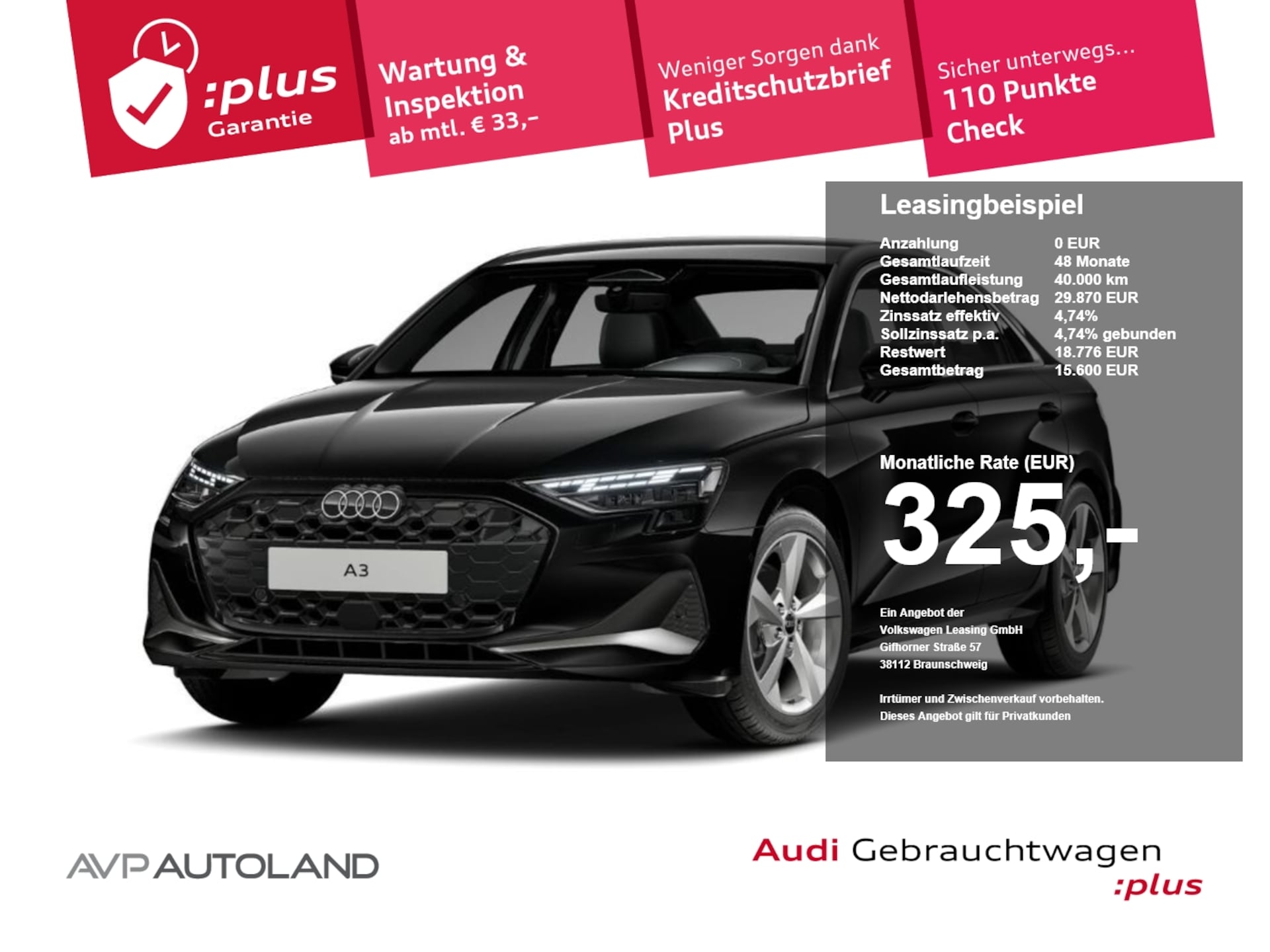 Audi A3 Limousine advanced