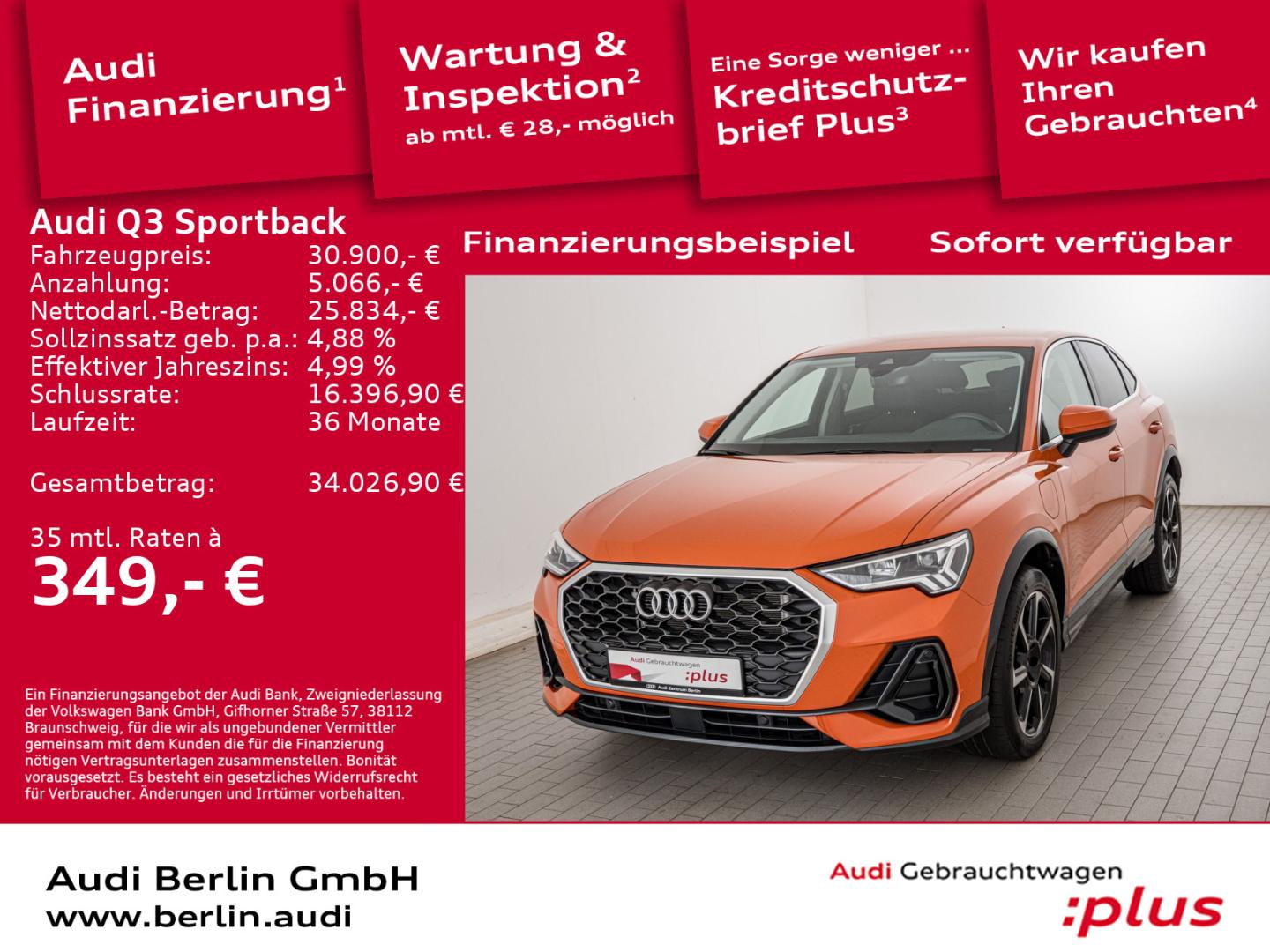 Image about Audi Q3 Sportback TFSI e 45 TFSI e S tronic