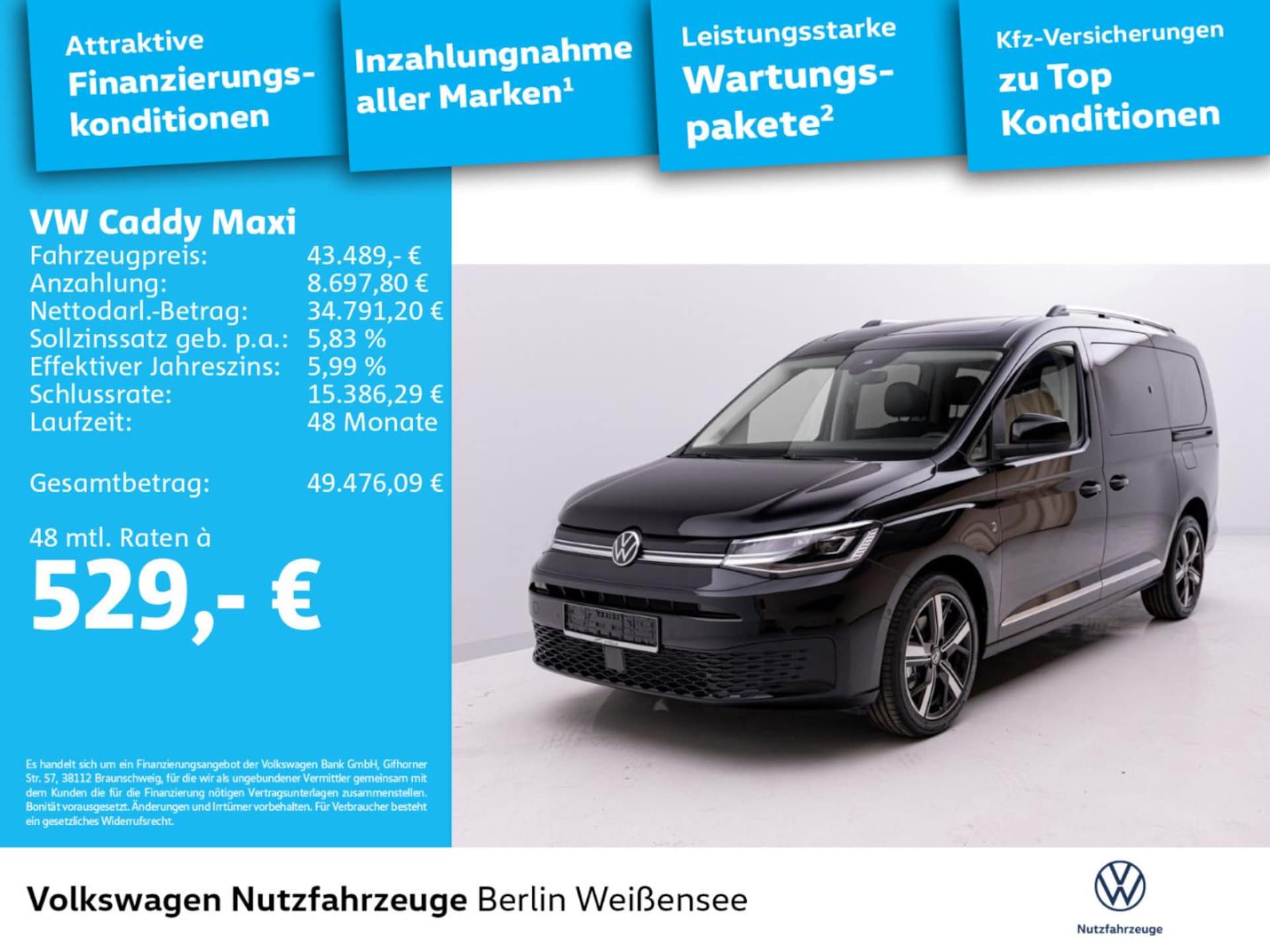 Volkswagen Caddy Maxi Style