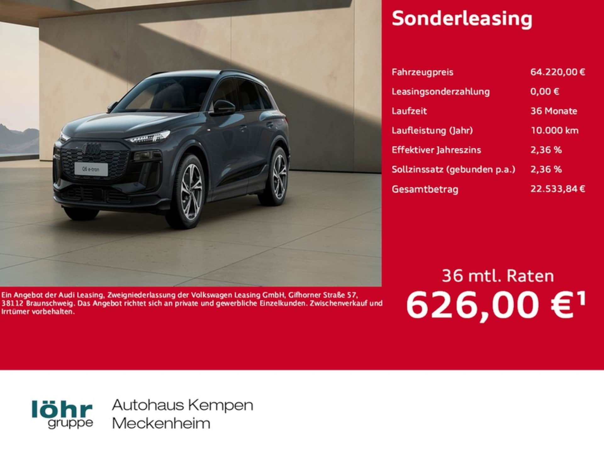 Audi Q6 SUV e-tron