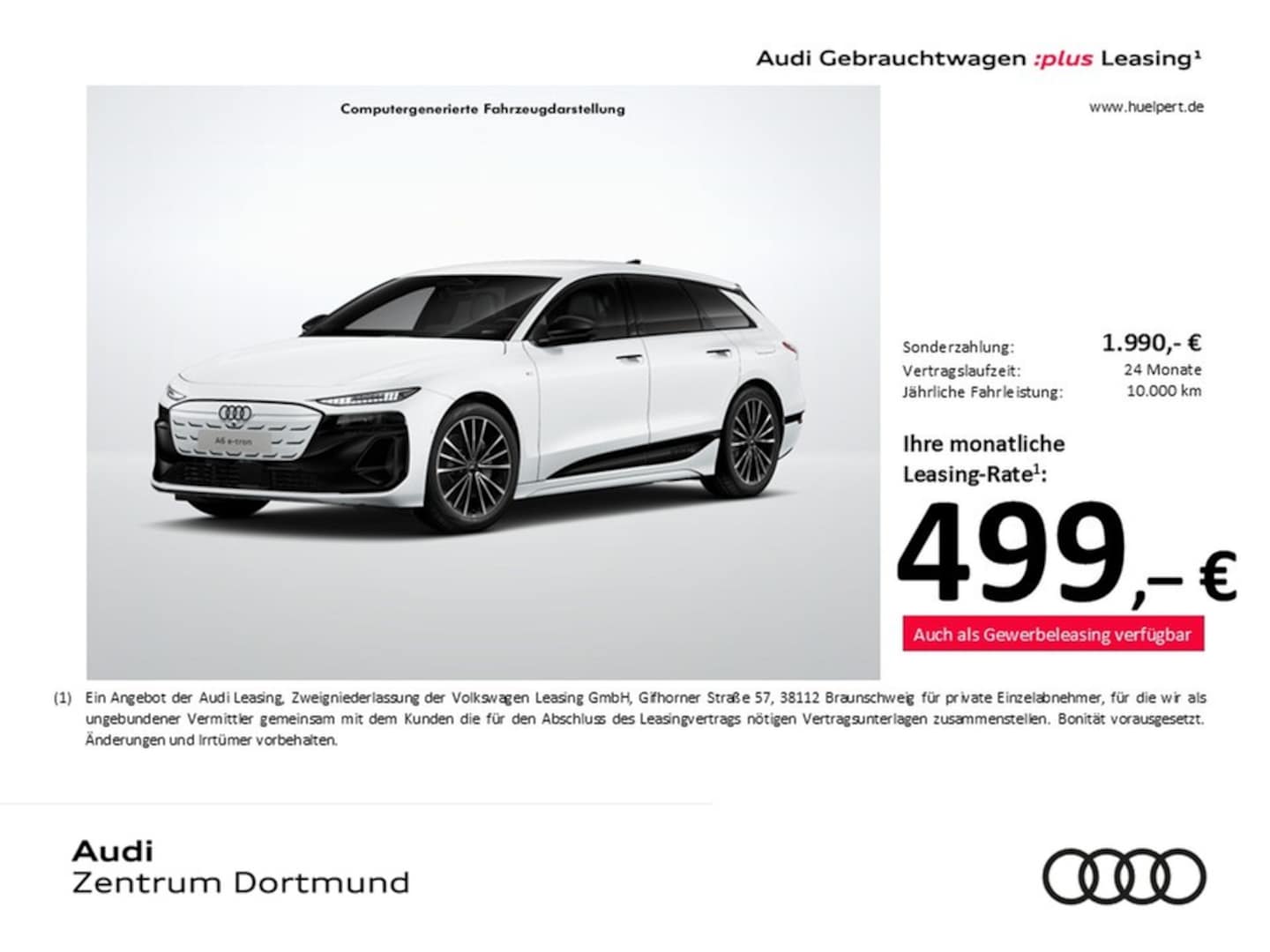Bild über Audi A6 Avant e-tron e-tron quattro - für weitere Informationen kontaktieren Sie den Audi Partner