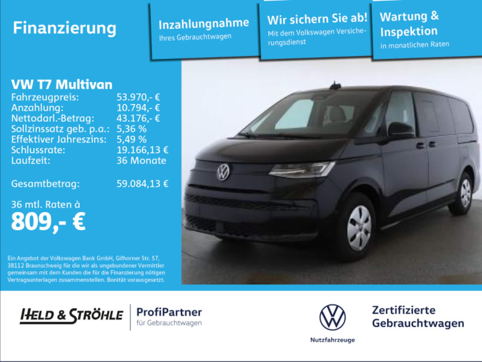 Volkswagen Multivan Langversion Basis-Modell