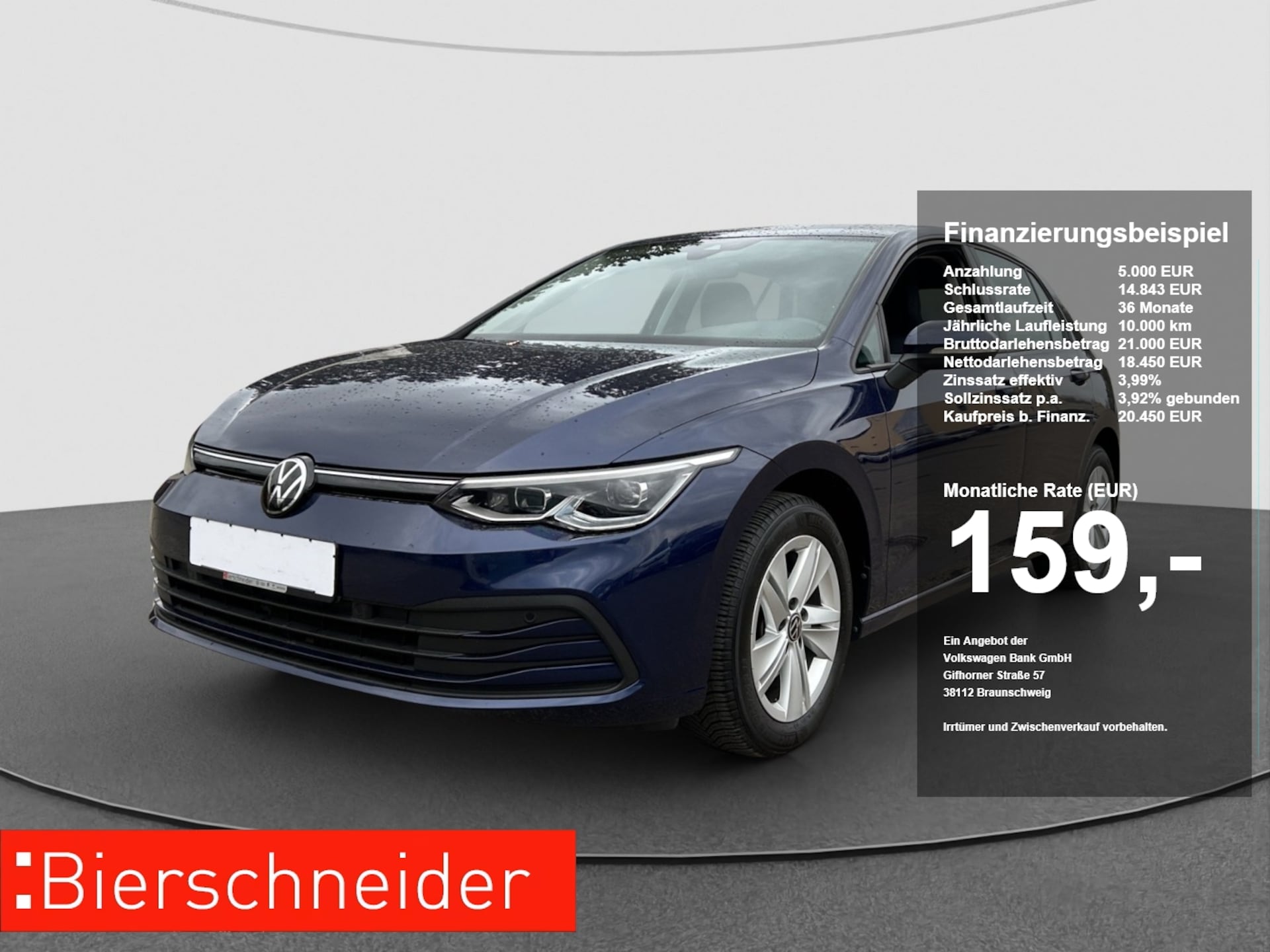 Volkswagen Golf 2023 — 8 2.0 TDI DSG NAVI ACC FRONT ASSIST LIGHT