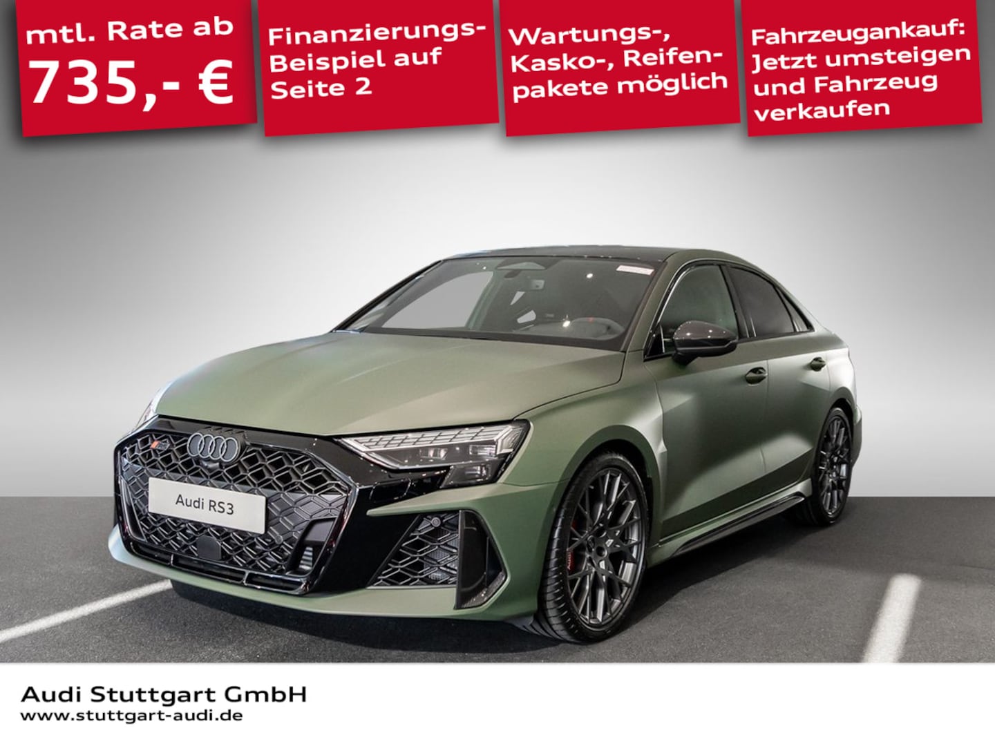 Bild über Audi RS 3 Limousine TFSI quattro 294 kW S tronic - für weitere Informationen kontaktieren Sie den Audi Partner