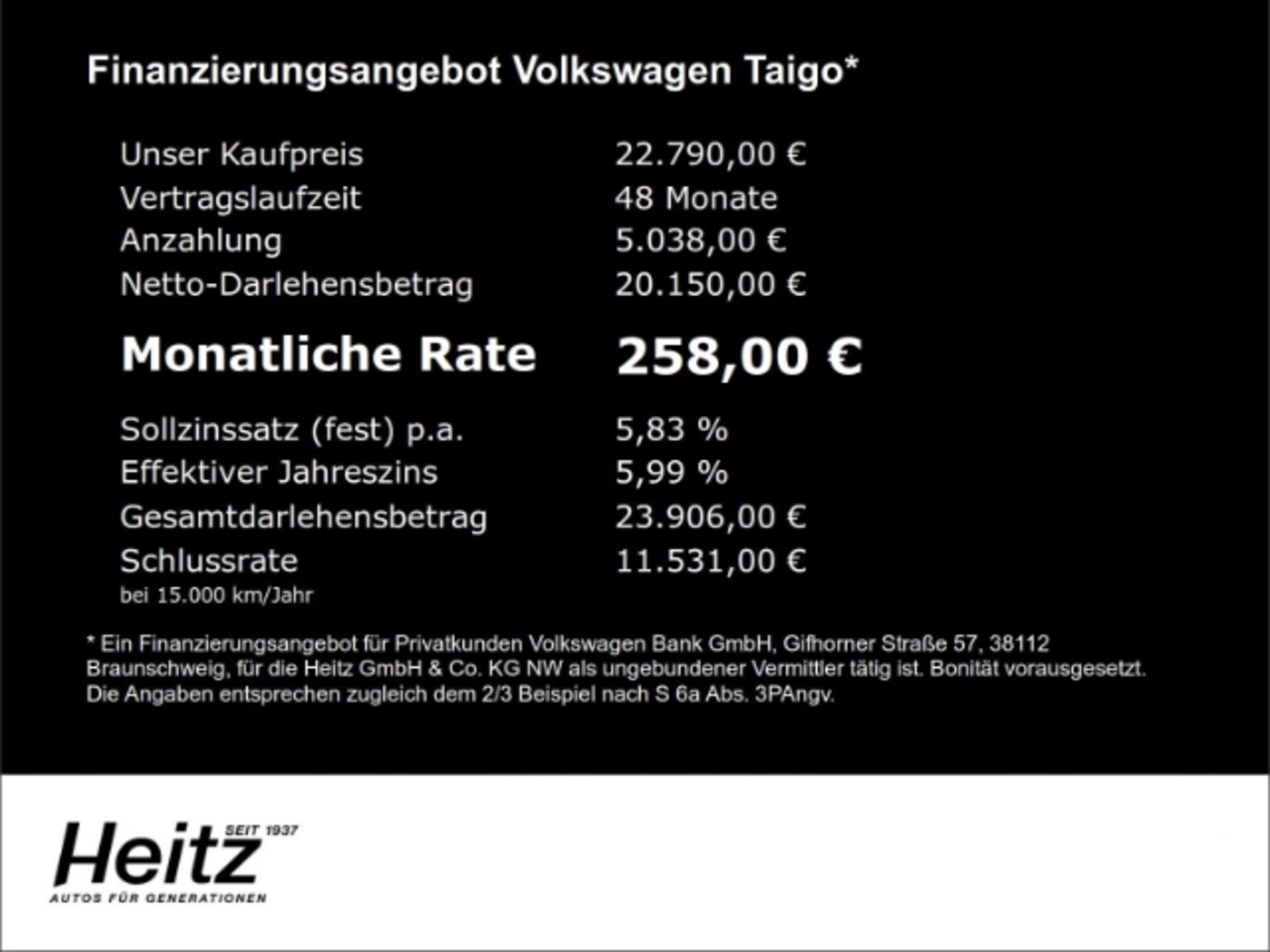 Volkswagen Taigo Basis-Modell