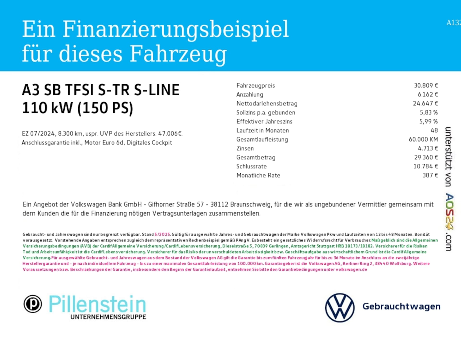 Audi A3 Sportback S line