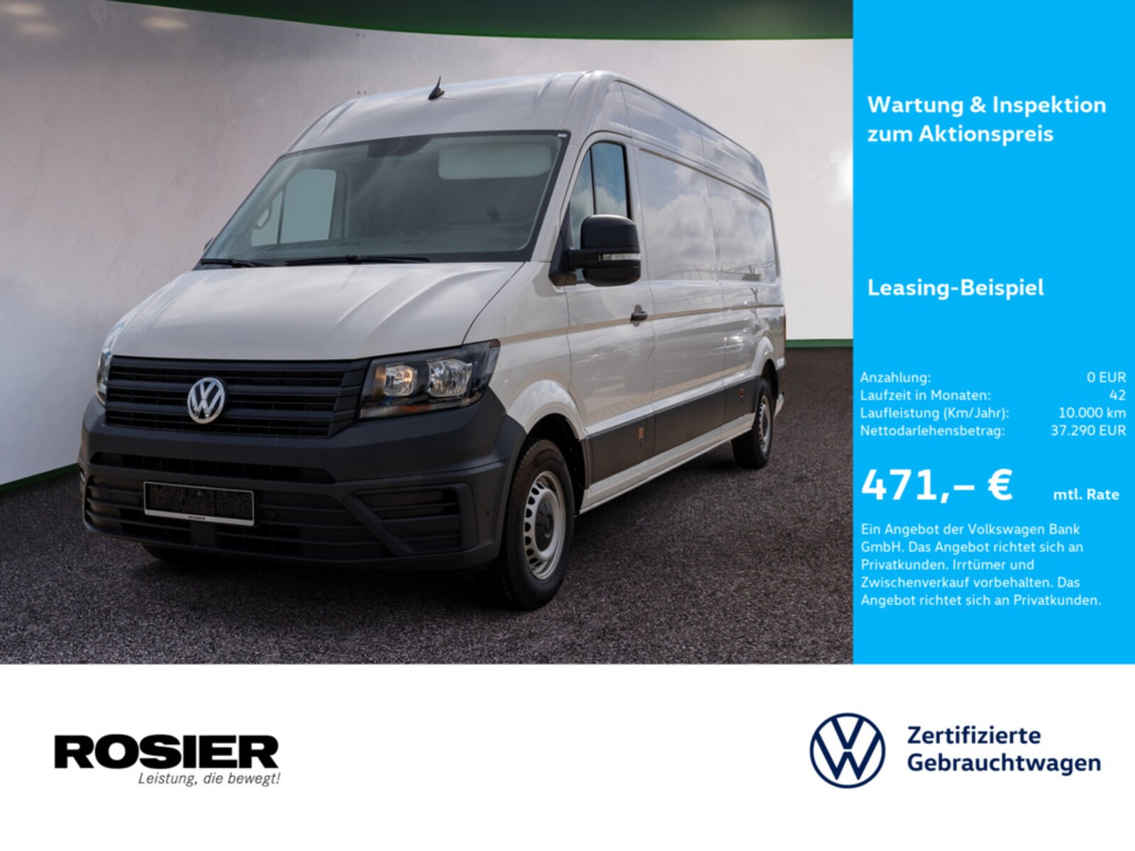Volkswagen Crafter Kasten langer Radstand
