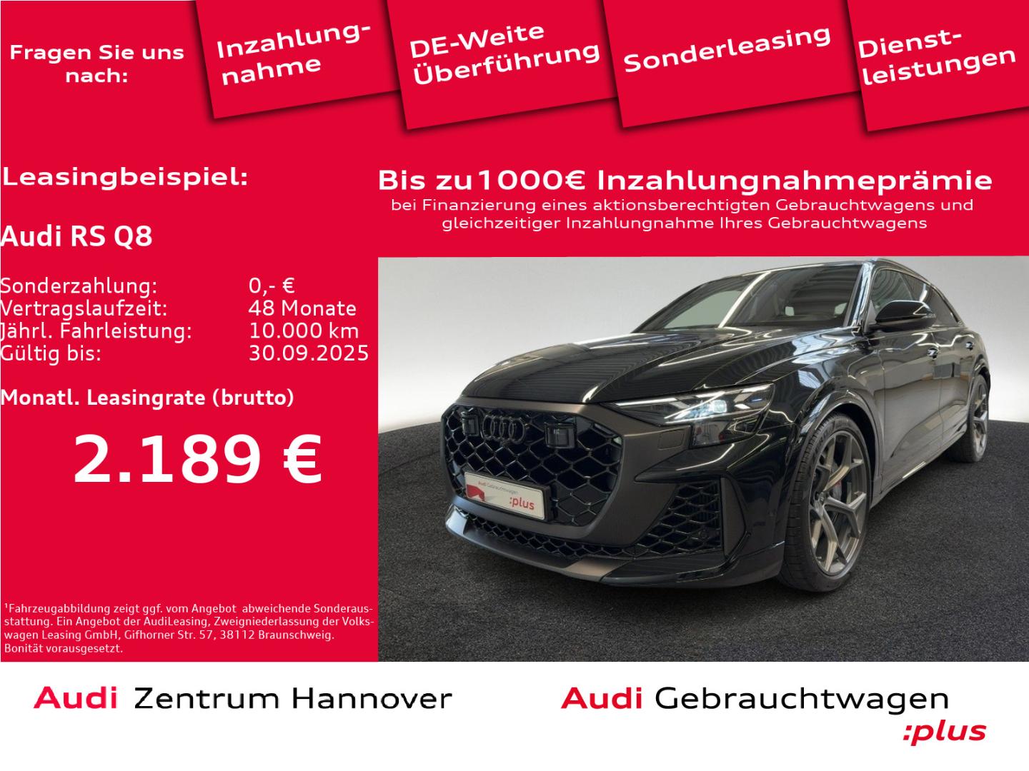 Image about Audi RS Q8 SUV quattro tiptronic