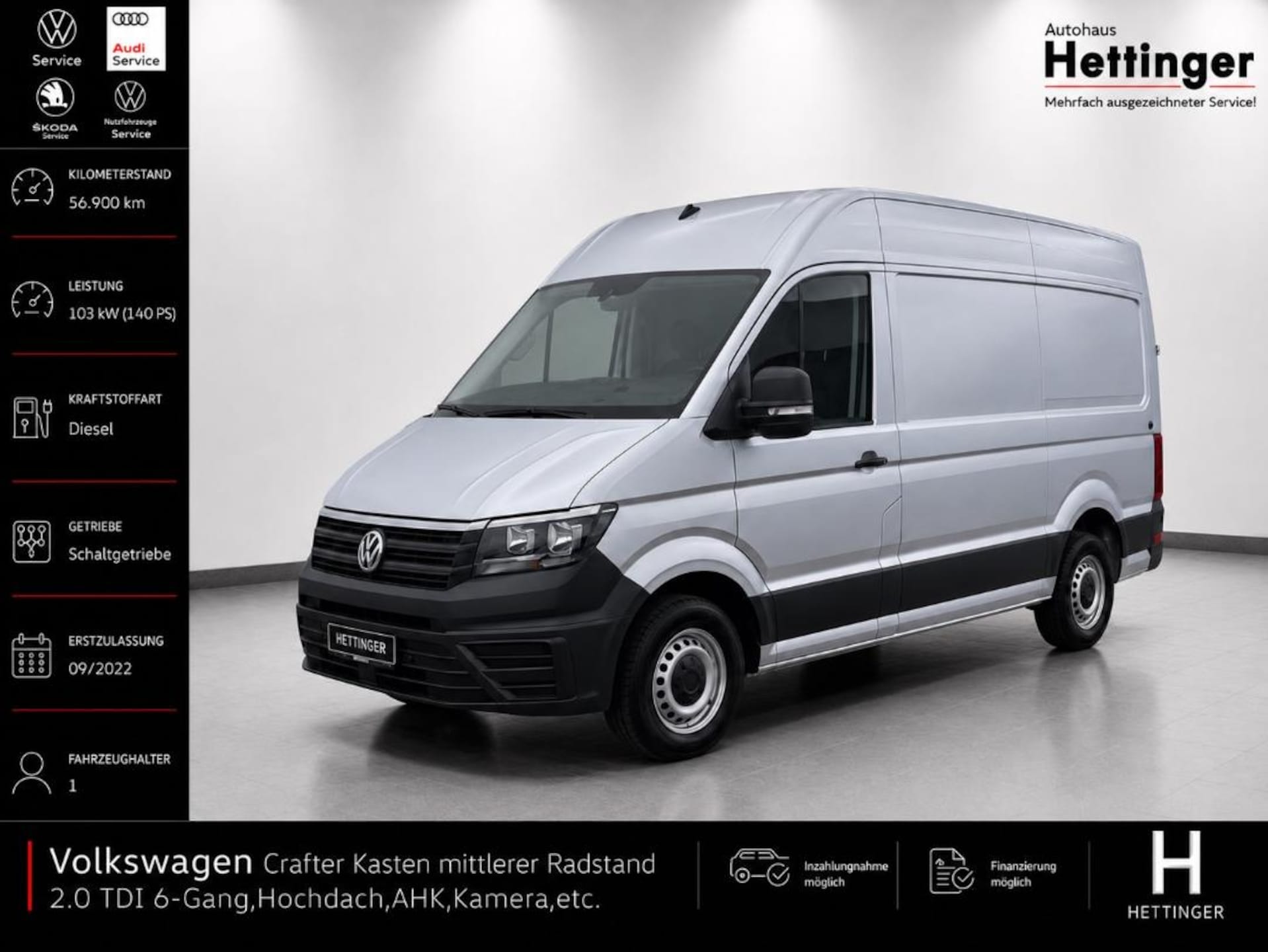 Volkswagen Crafter Kasten mittlerer Radstand