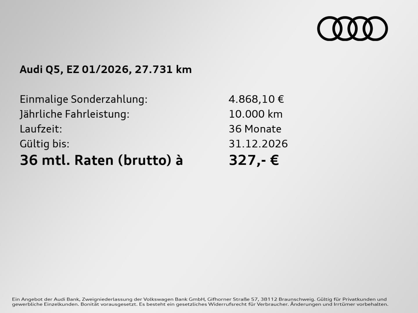 Bild über Audi Q5 SUV TDI quattro 150 kW S tronic - für weitere Informationen kontaktieren Sie den Audi Partner