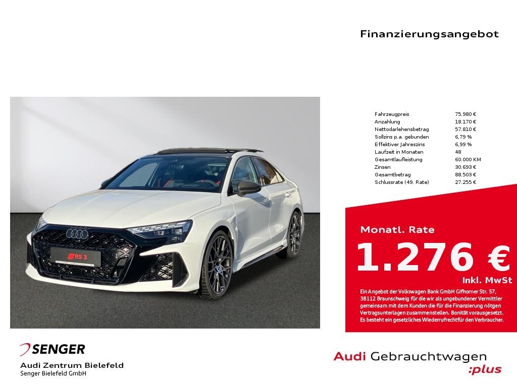Image about Audi RS 3 Limousine TFSI quattro S tronic