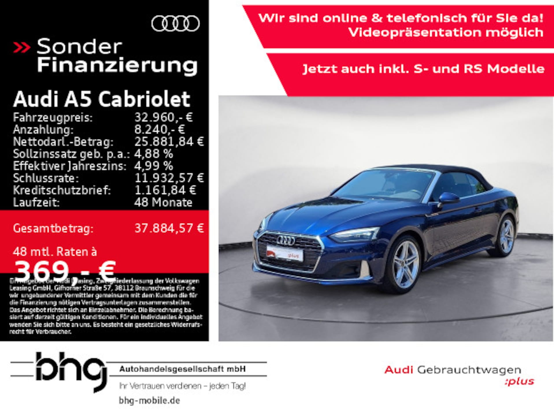 Audi A5 Cabriolet Advanced