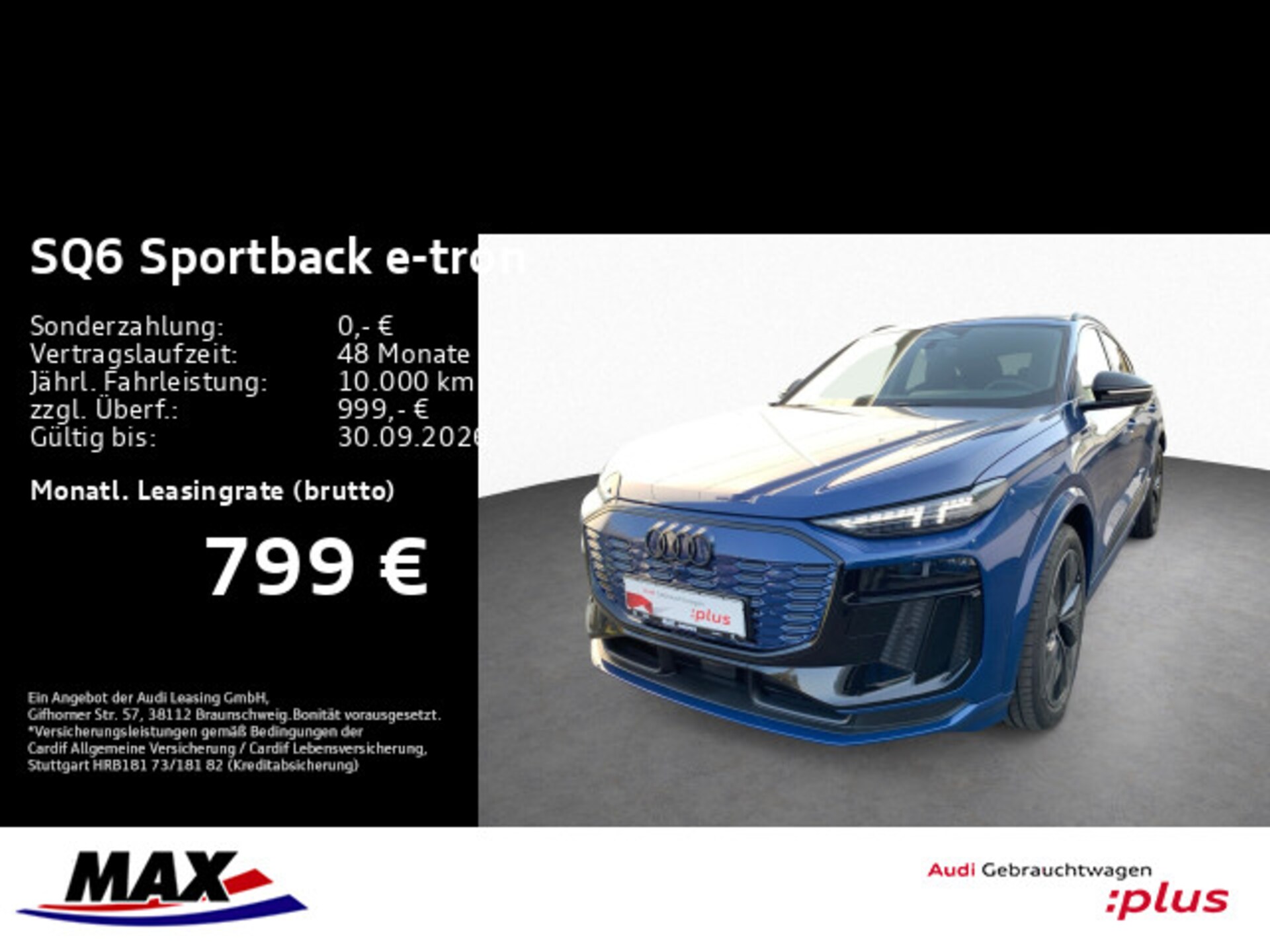 Audi SQ6 Sportback e-tron edition one
