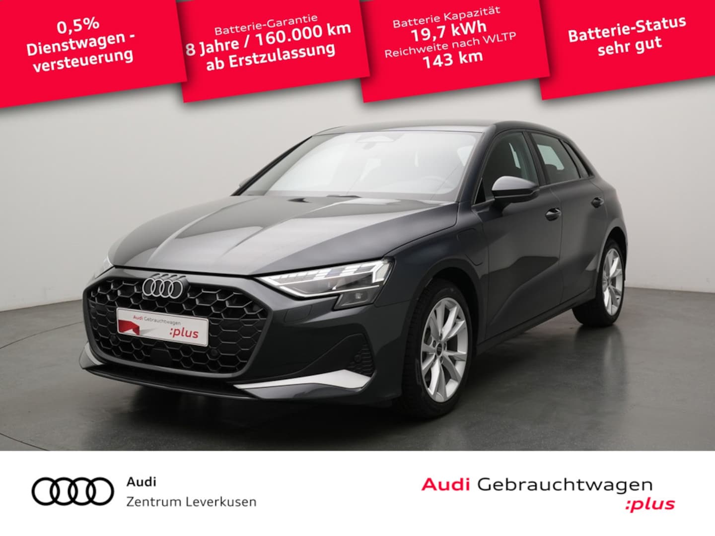 Bild über Audi A3 Sportback TFSI e TFSI e 150 kW S tronic - für weitere Informationen kontaktieren Sie den Audi Partner