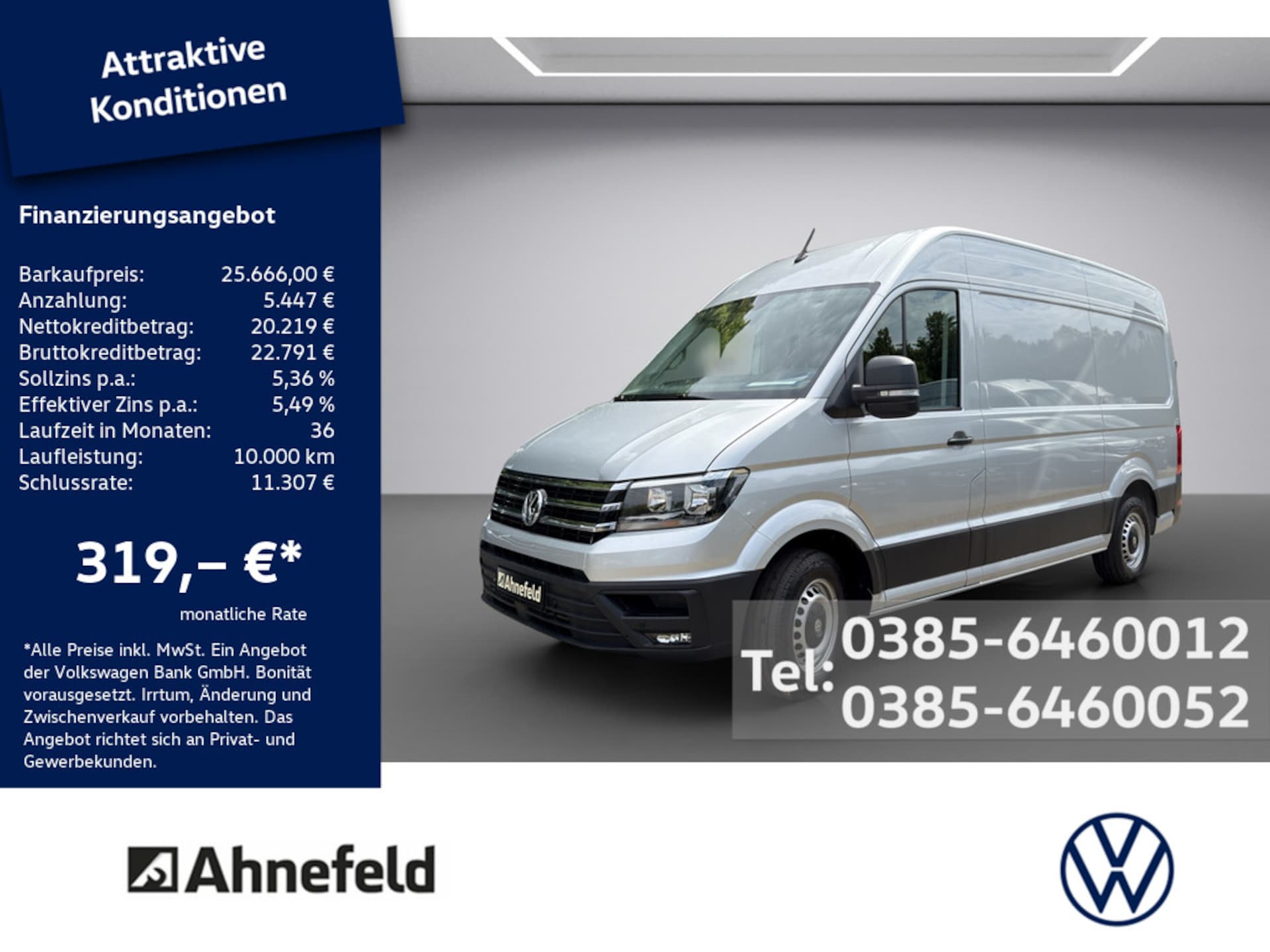 Volkswagen Crafter Kasten mittlerer Radstand