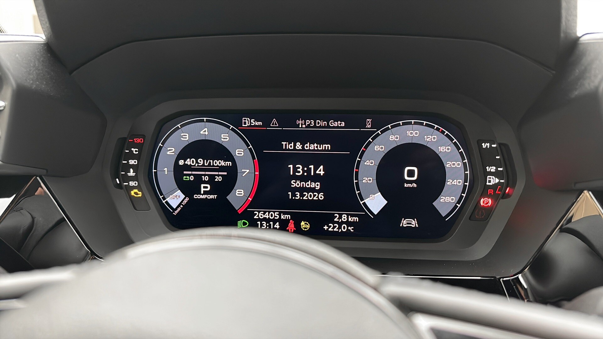 Bild som visar&nbsp;Audi A3 Sedan&nbsp;A3 Sedan 35 TFSI Proline advanced 150 hk S tronic - för mer information kontakta din Audi Partner