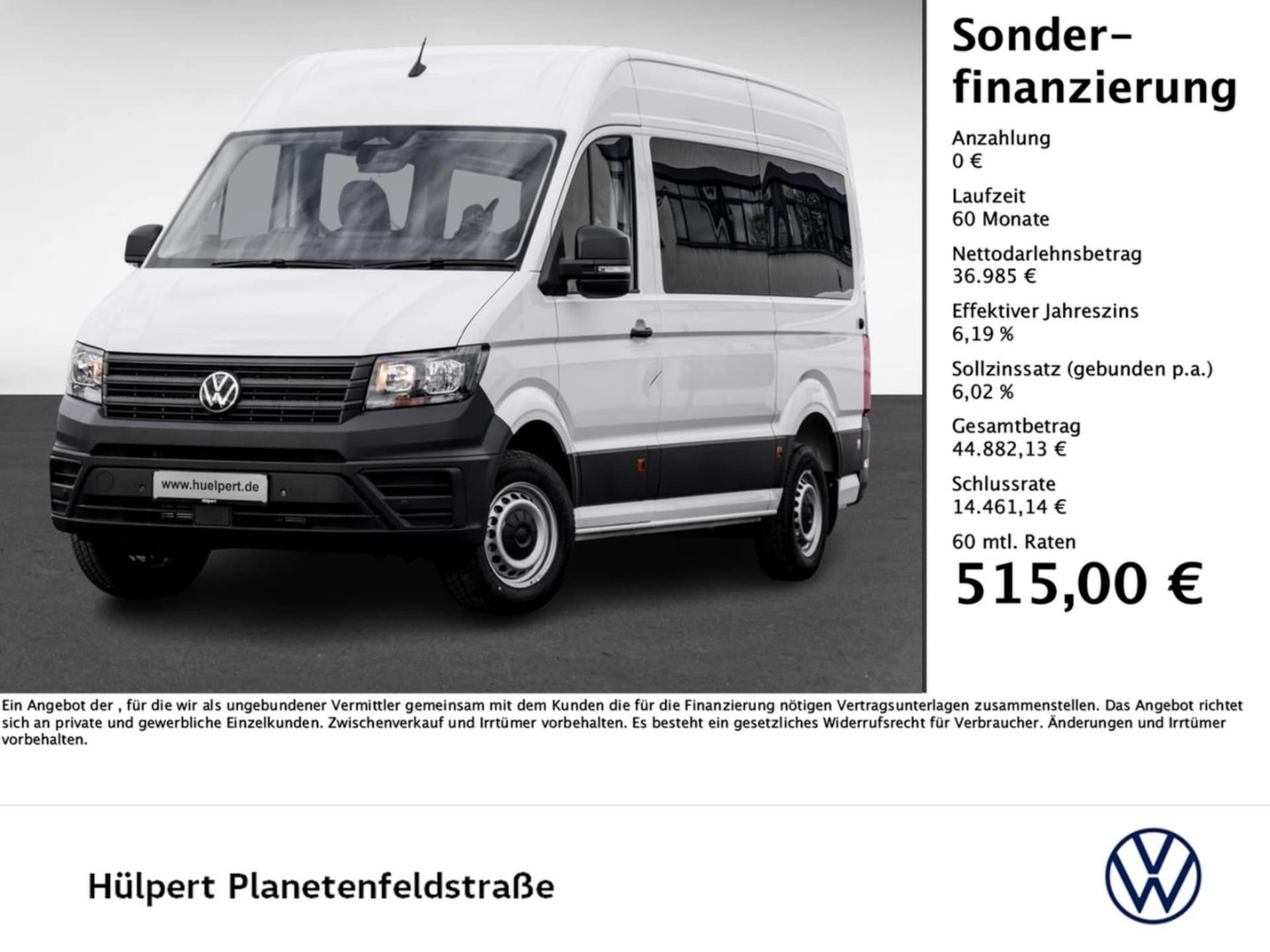 Volkswagen Crafter Kasten mittlerer Radstand