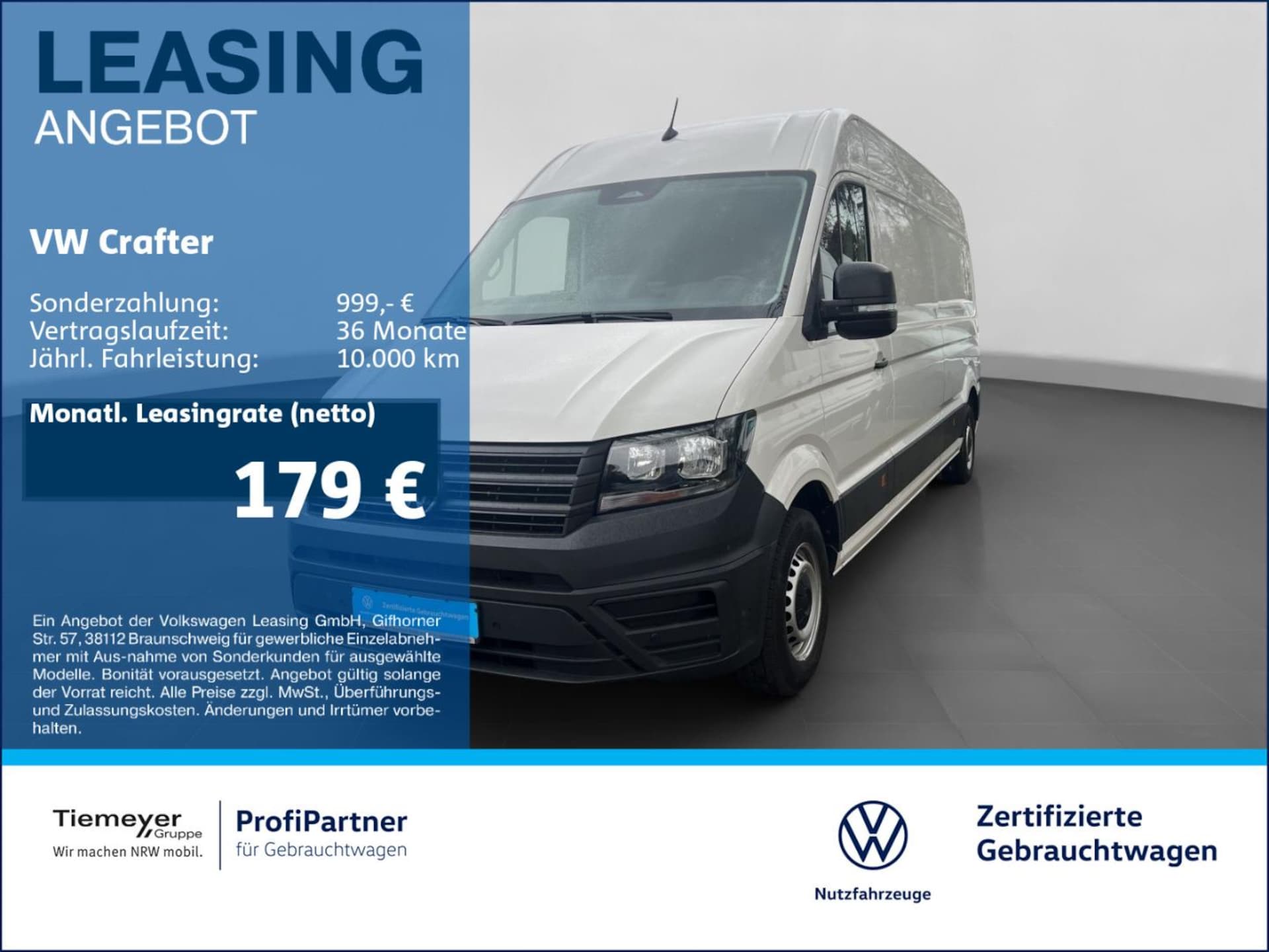 Volkswagen Crafter Kasten langer Radstand