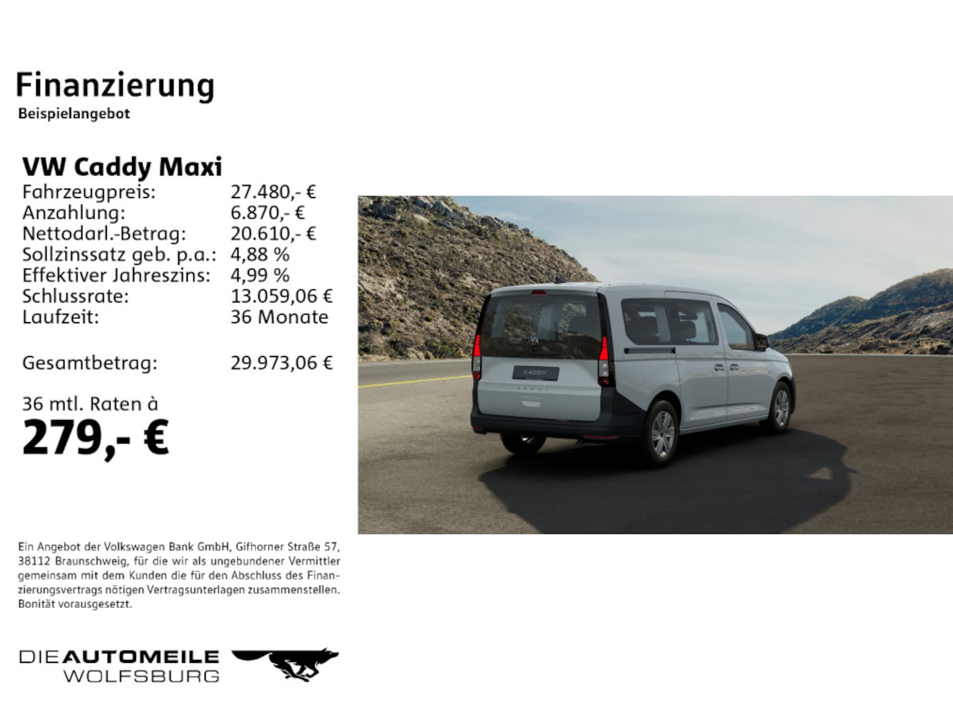 Volkswagen Caddy Maxi Basis-Modell
