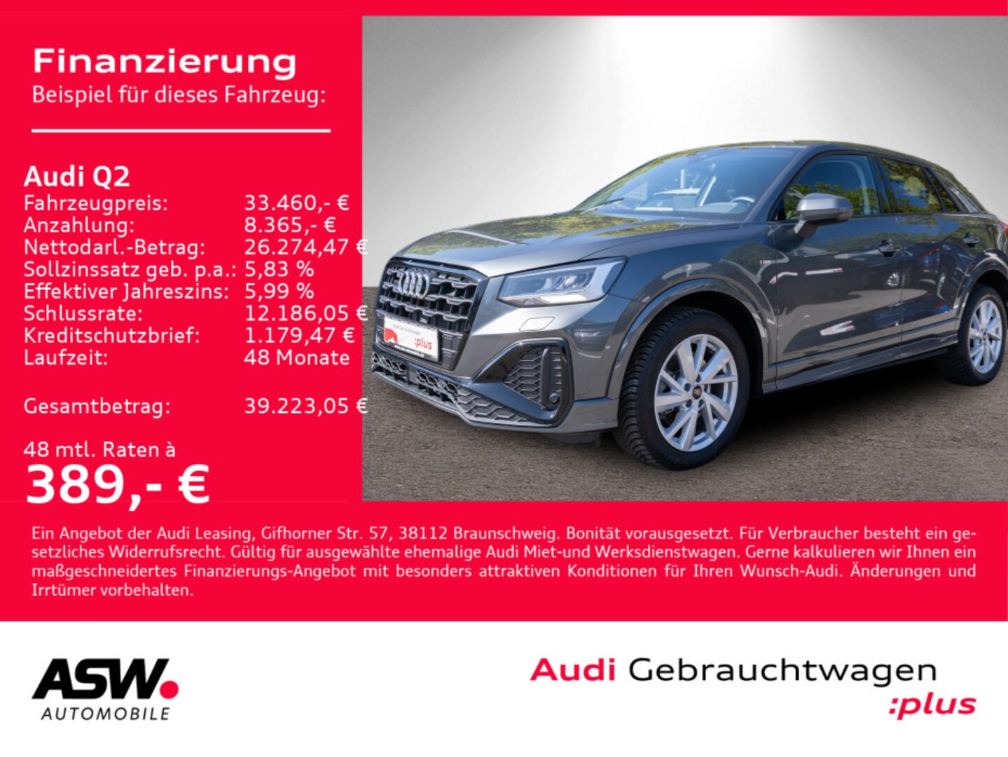 Bild über Audi Q2 S line 35 TDI quattro S tronic - für weitere Informationen kontaktieren Sie den Audi Partner