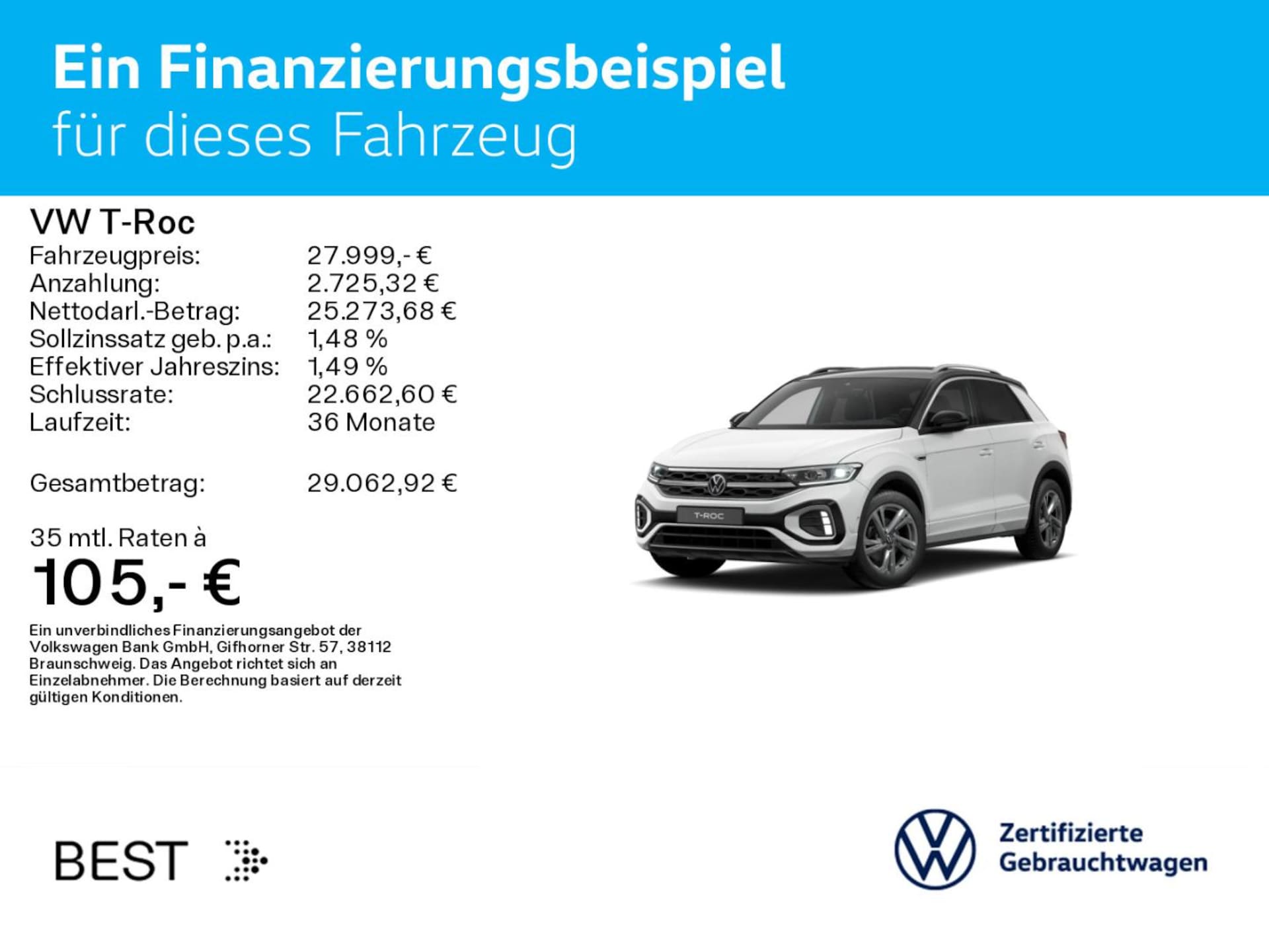 Volkswagen T-Roc R-Line