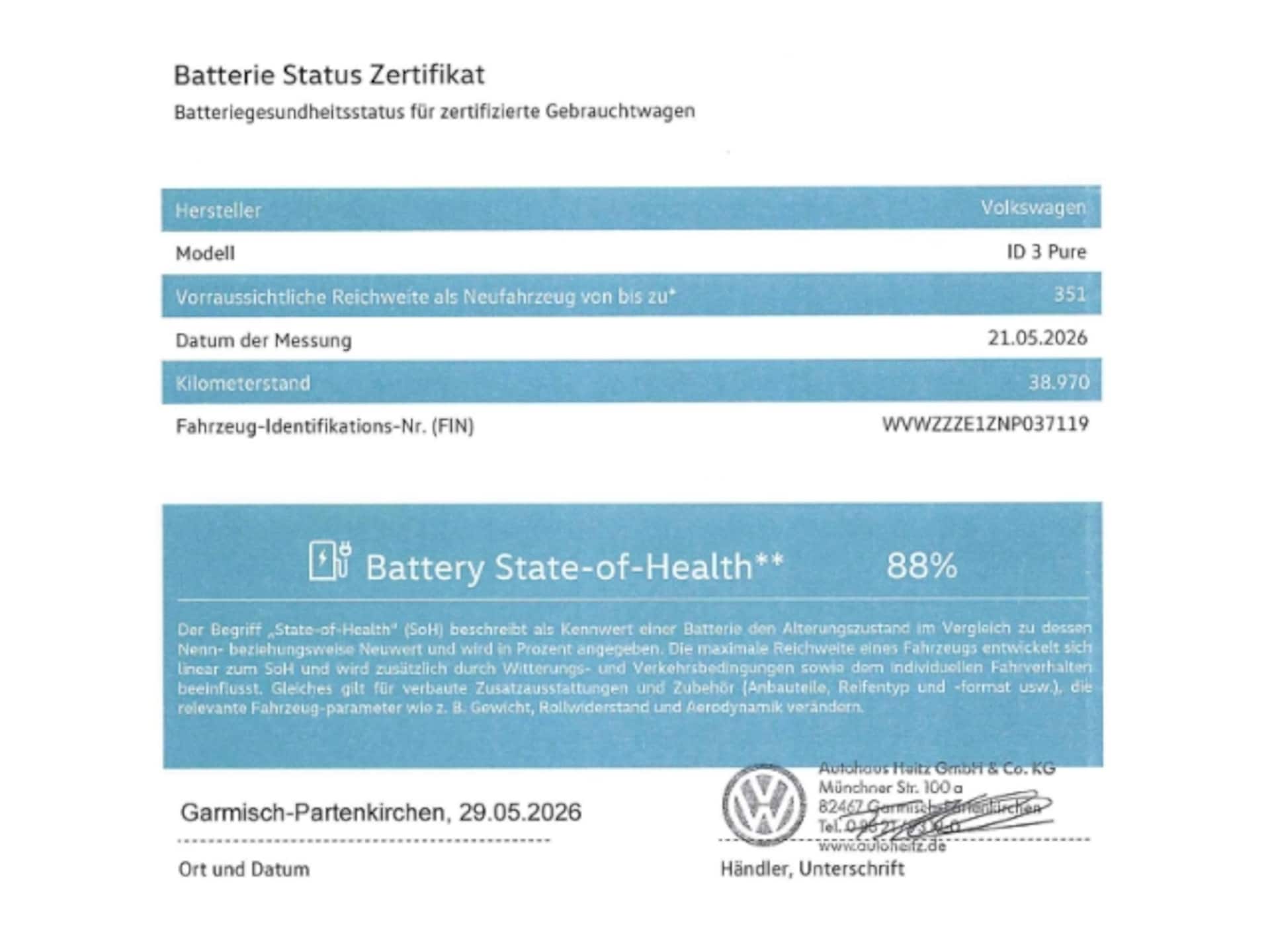 Volkswagen ID.3 Pure Performance