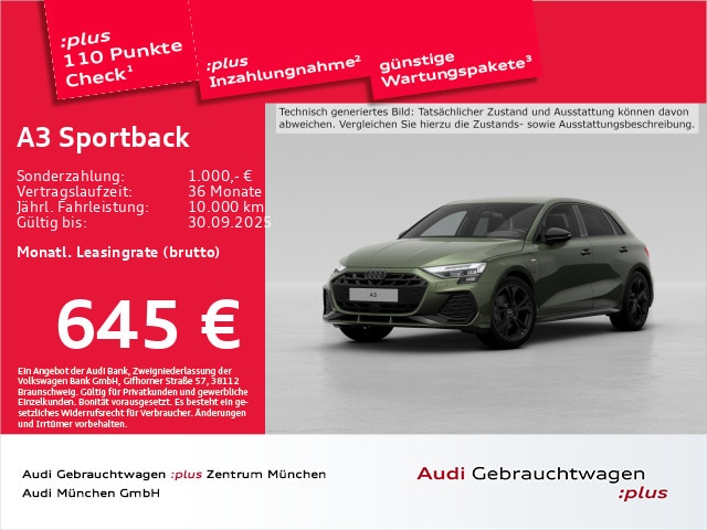 Image about Audi A3 Sportback TFSI e S line 40 TFSI e S tronic