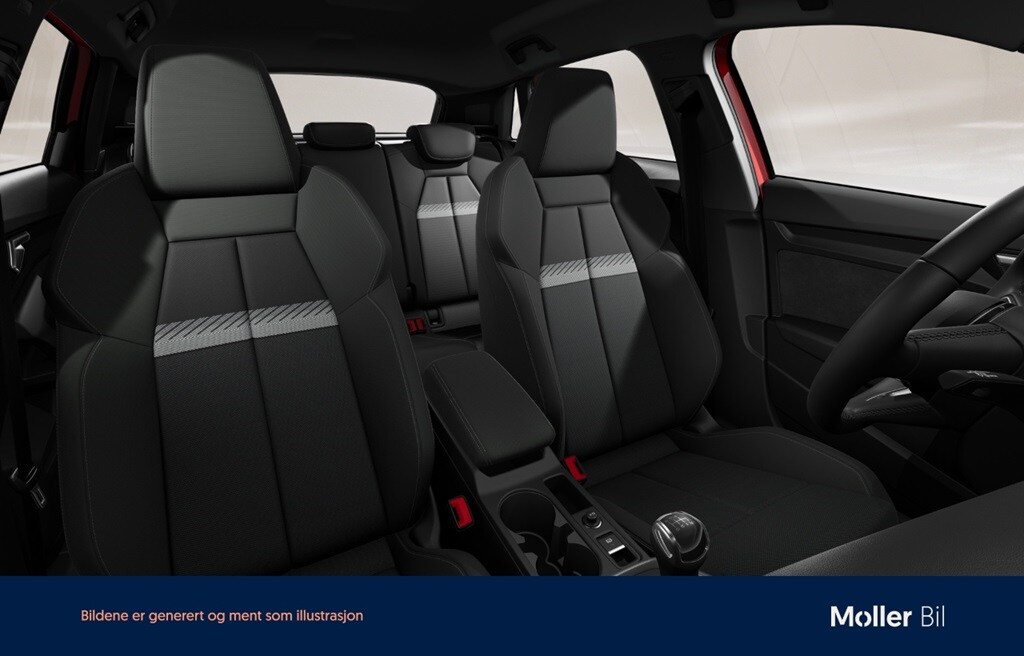 Bild som visar&nbsp;Audi A3 Sportback&nbsp;A3 Sportback 35 TFSI Proline 150 hk 6-växlad - för mer information kontakta din Audi Partner