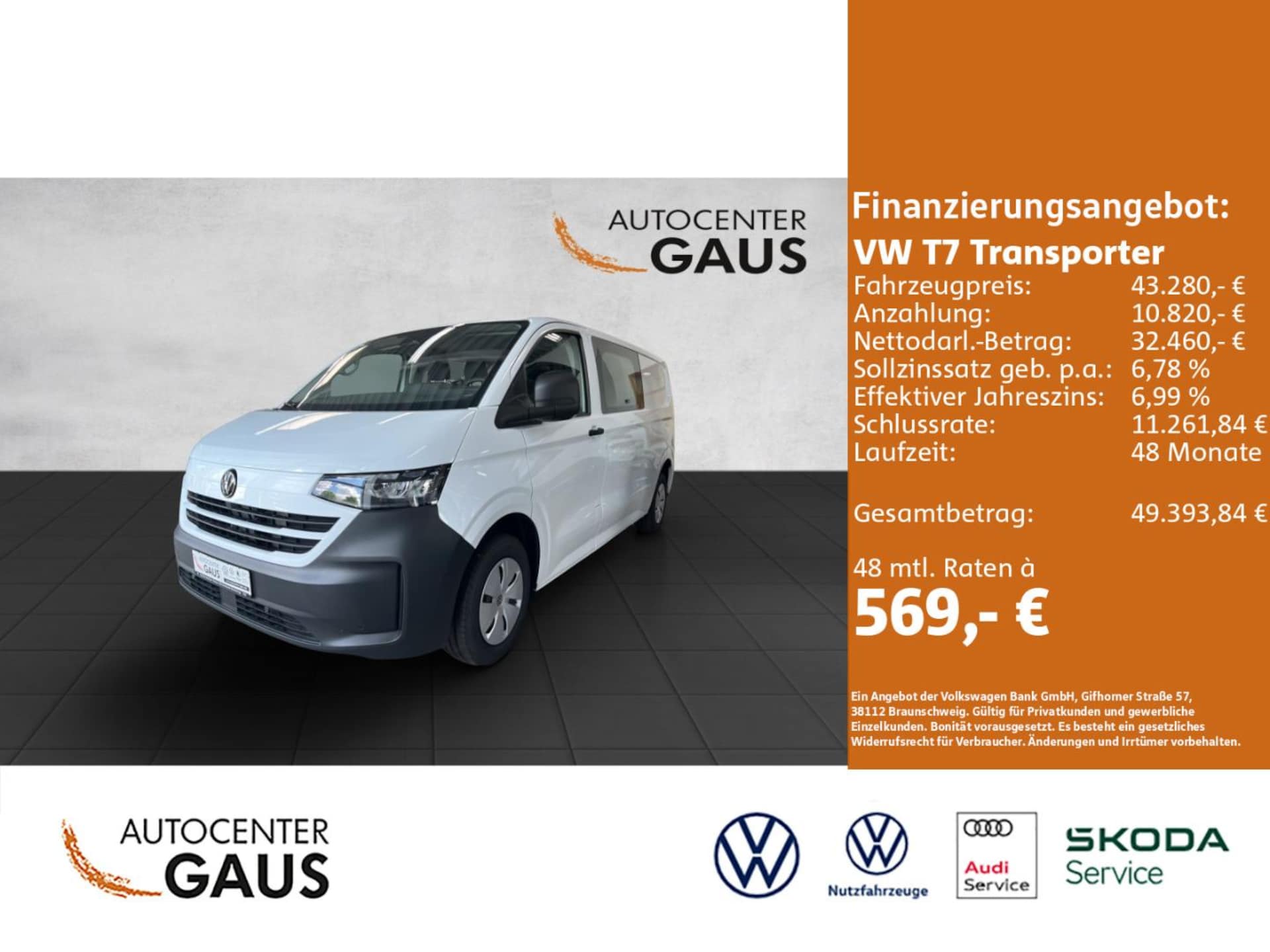 Volkswagen Transporter Kasten langer Radstand Plus